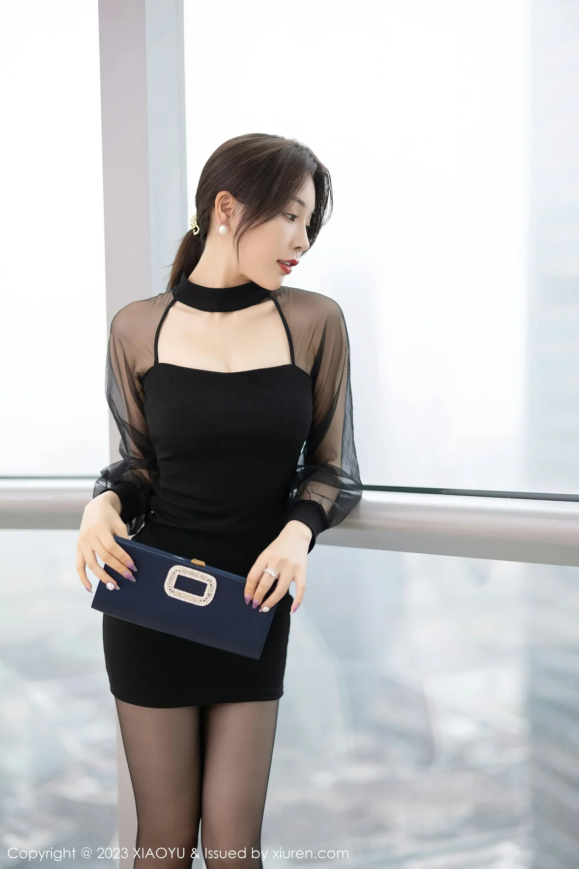 XIAOYU 语画 Vol.1067 徐莉芝Booty 黑色薄纱性感写真 [88P]