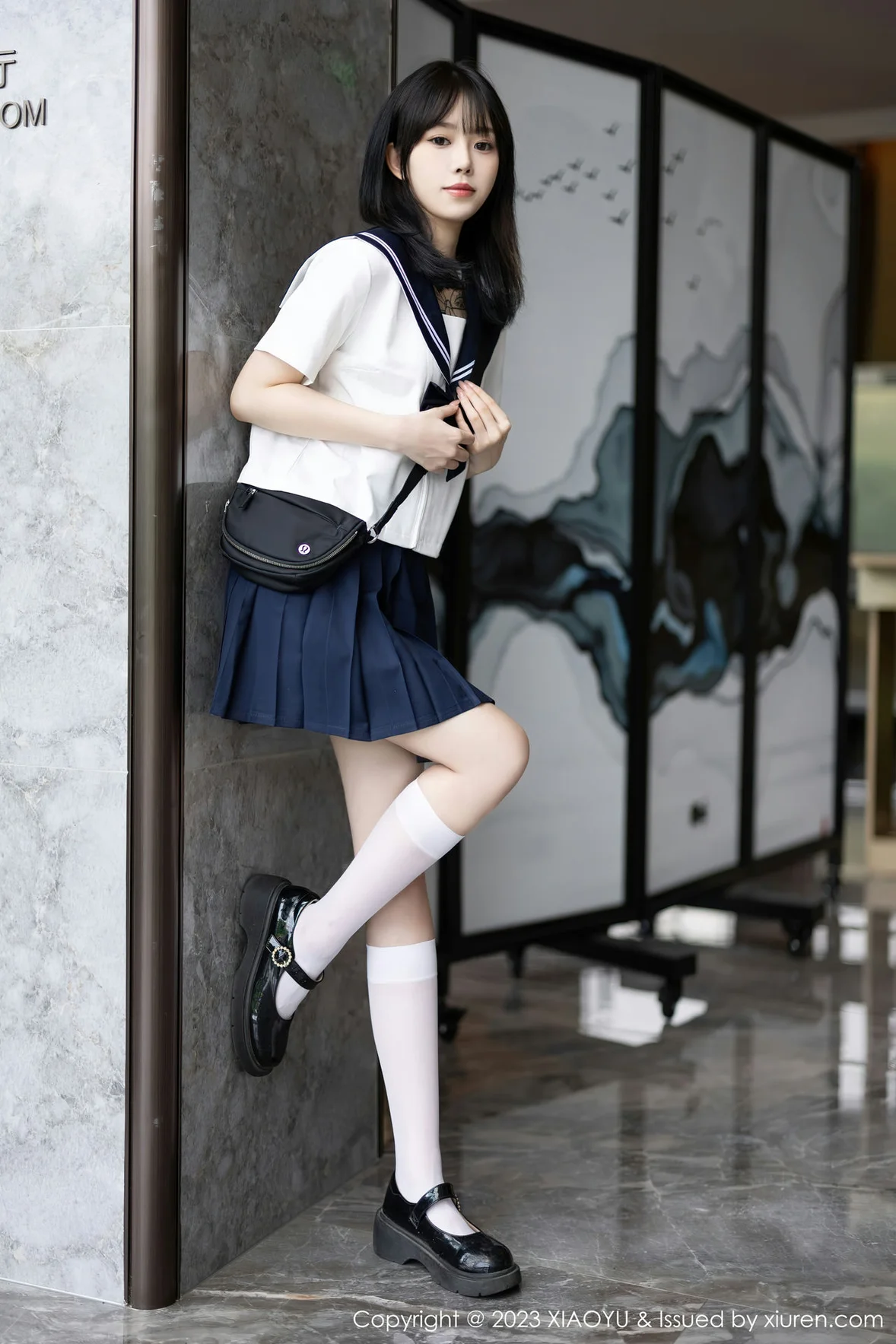 XIAOYU 语画 Vol.1087 奶瓶. 白色学妹服饰性感写真 [89P]