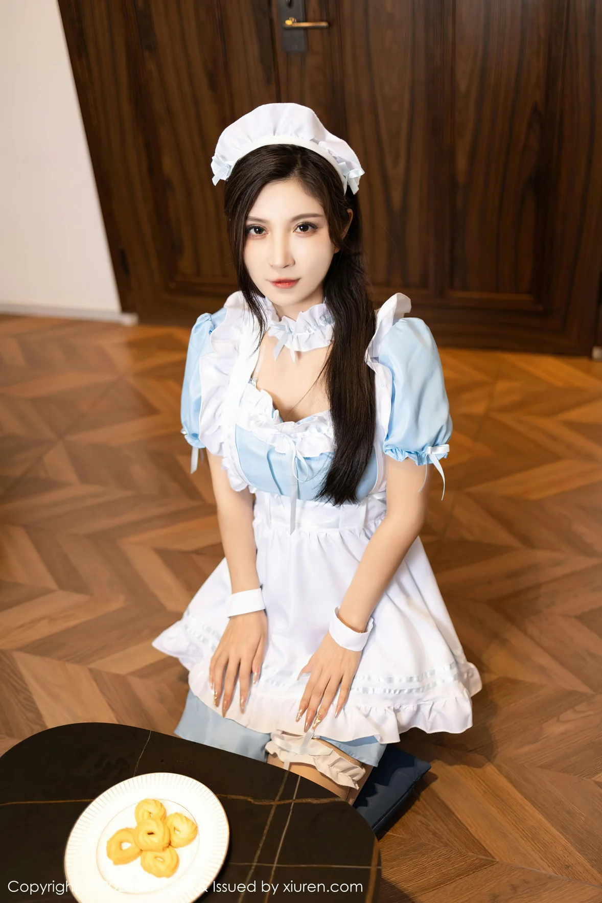 语画 Vol.1100 小蛮妖Yummy 蓝色女仆贵州旅拍写真11 [84P]