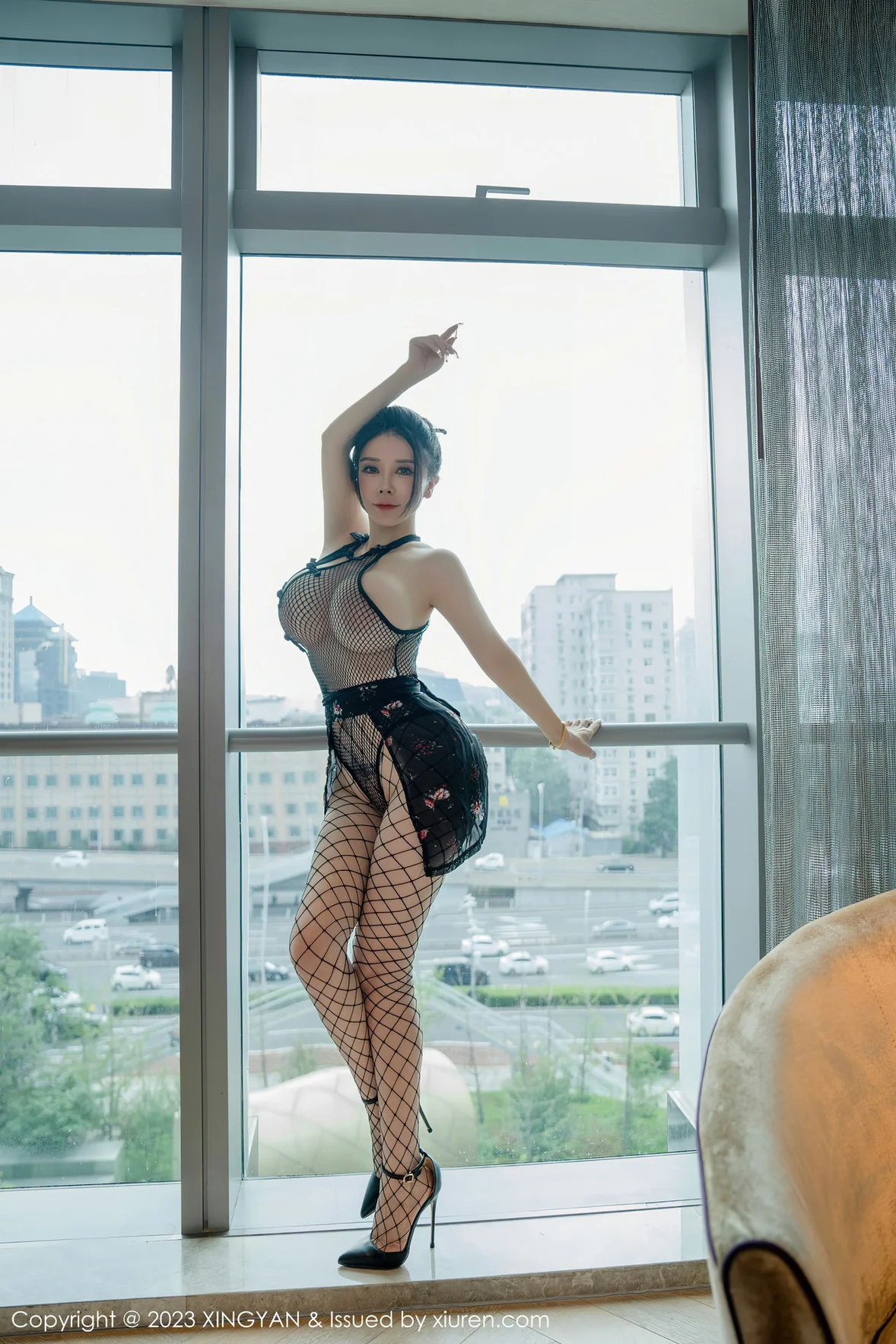 星颜社 Vol.207 潘娇娇 网格连体衣 [84P]