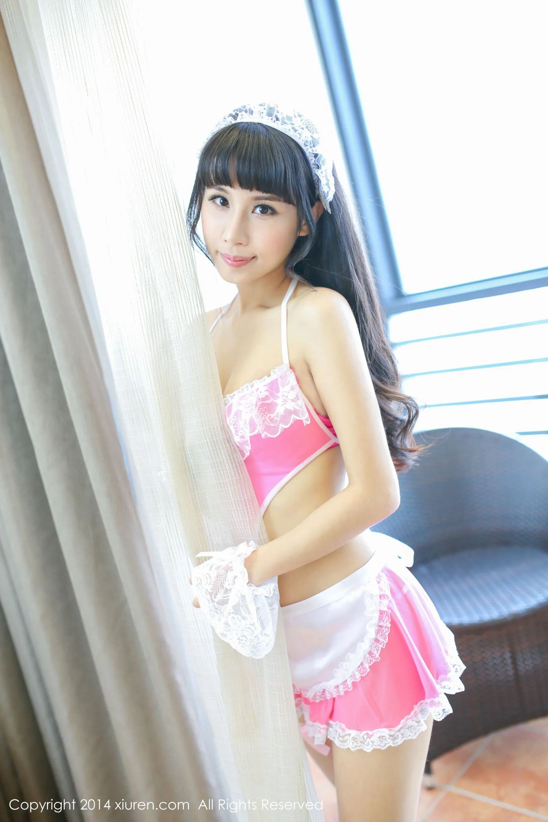 涵涵Blackangela《厨娘装+猫耳cosplay》 秀人网 No.132