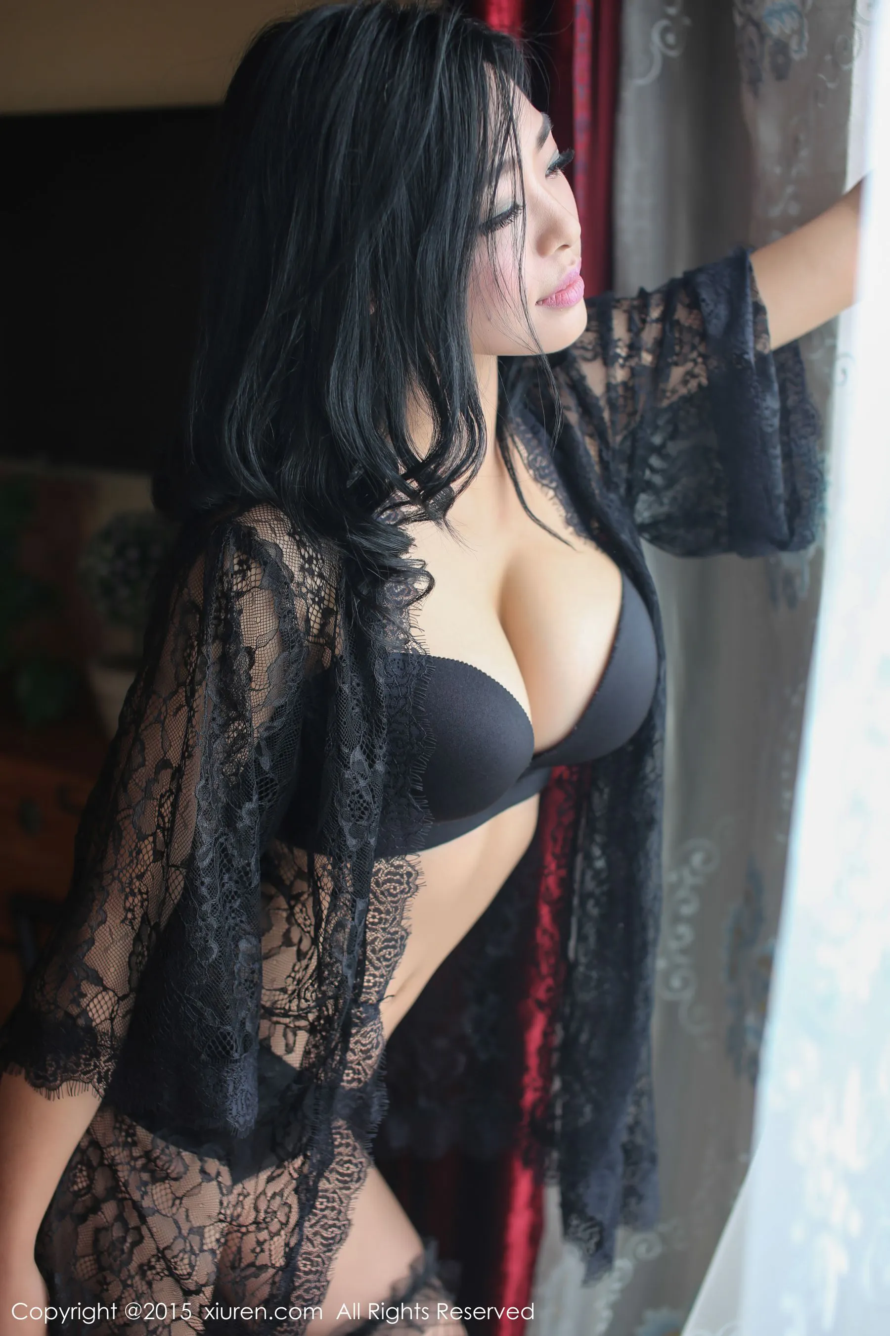 安妮Tess《2套性感蕾丝内衣》 秀人网 No.418