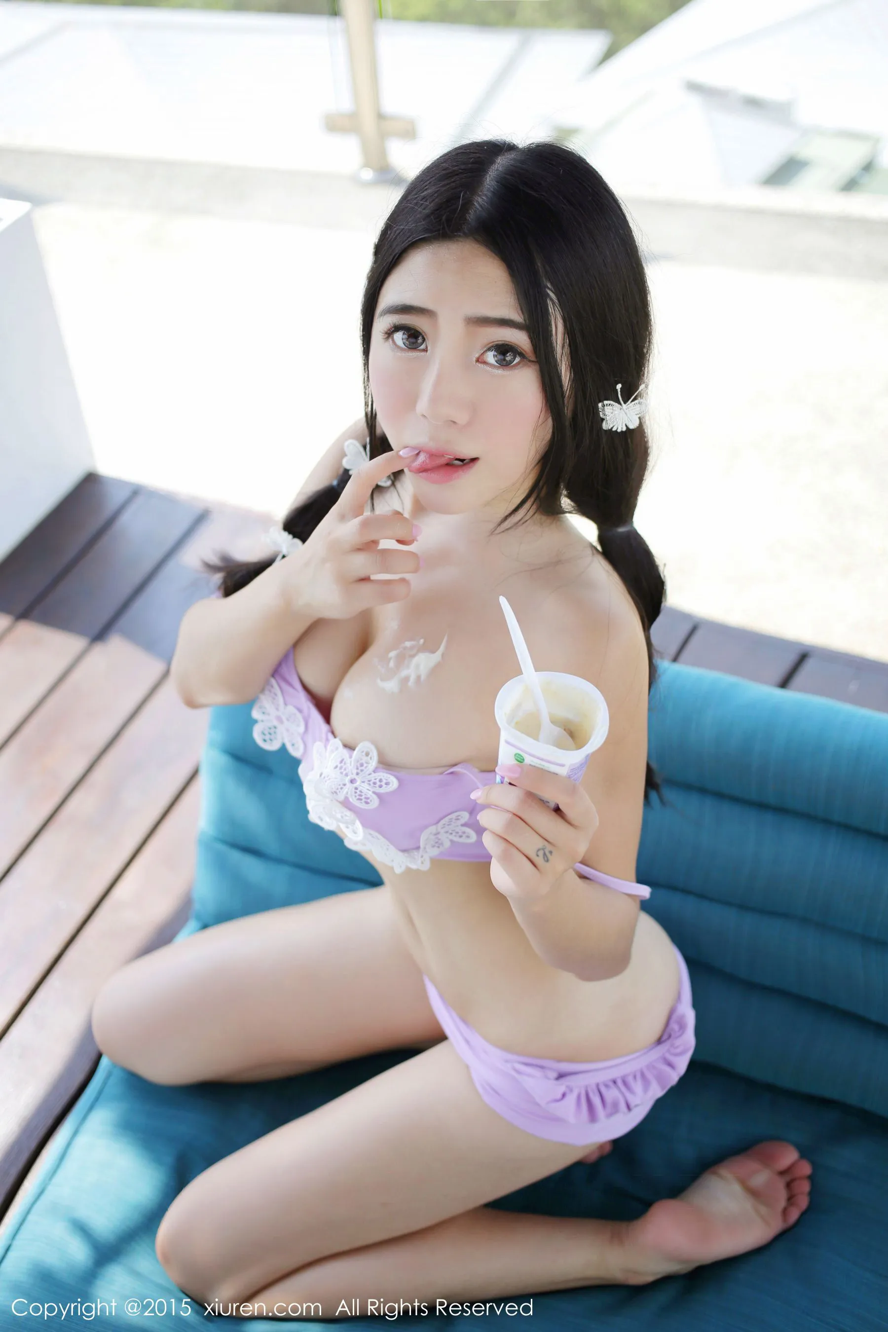 兜豆靓Youlina《苏梅旅拍》比基尼+COS猫女 秀人网 No.445