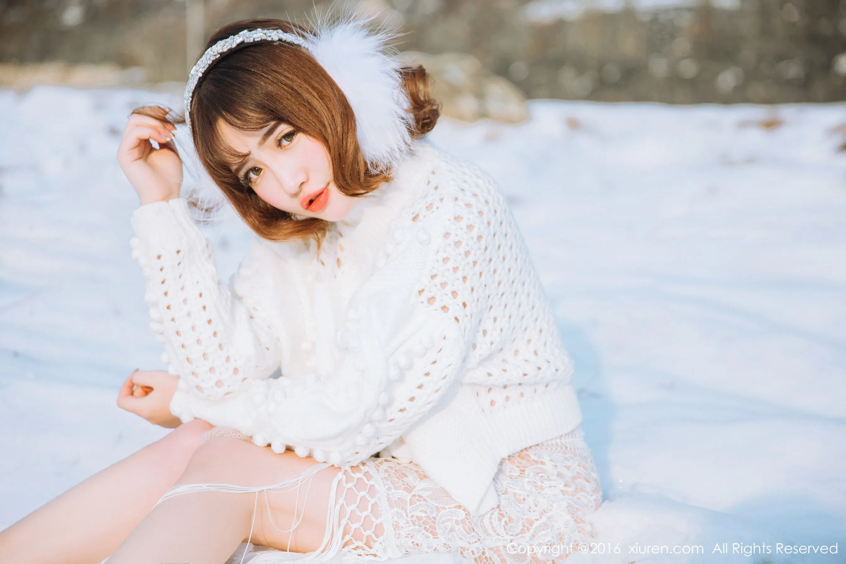 徐cake《新春雪景套图》 秀人网 No.484