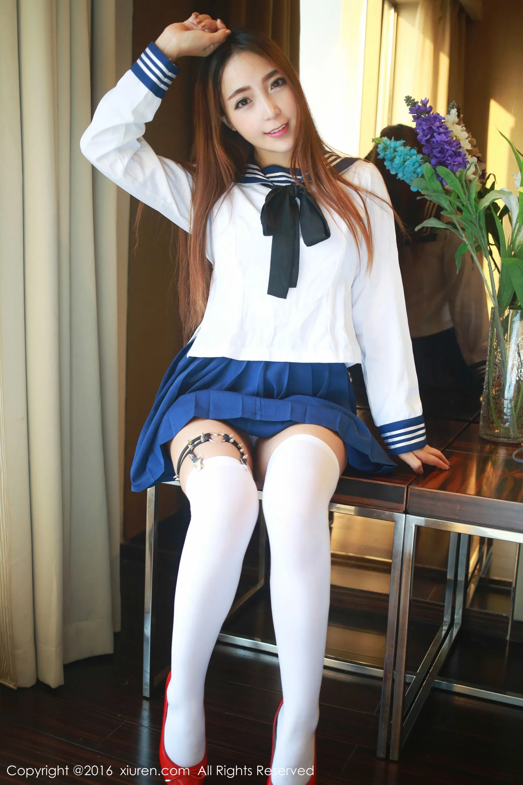 黄歆苑《学生装制服诱惑+抹胸内衣》 秀人网 No.486