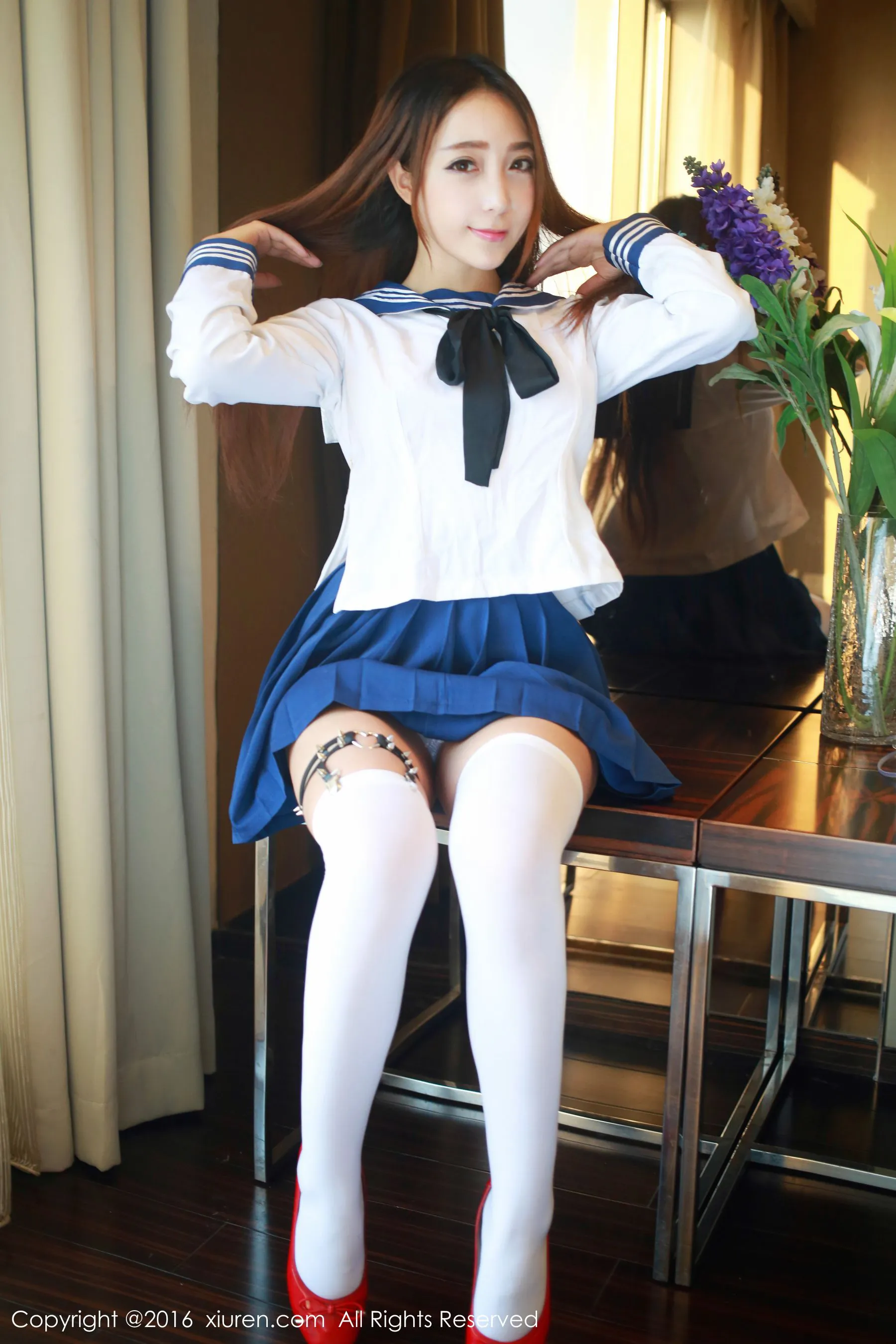 黄歆苑《学生装制服诱惑+抹胸内衣》 秀人网 No.486