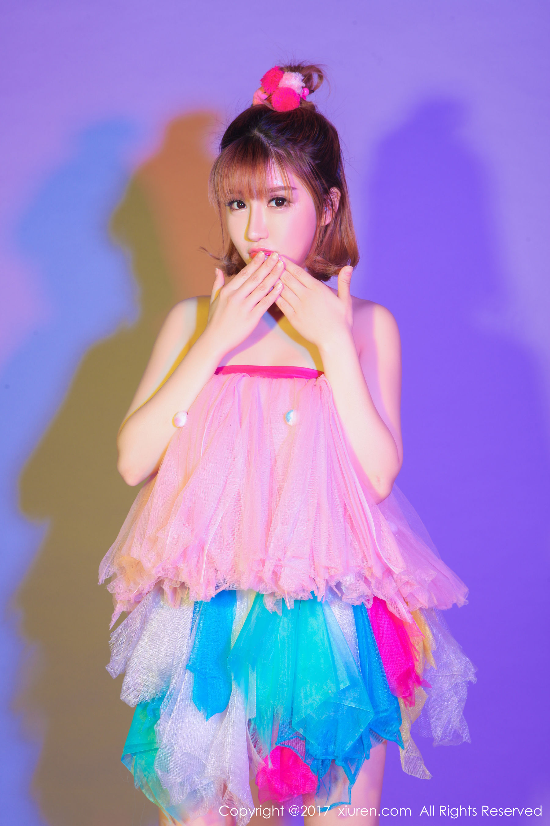 K8傲娇萌萌Vivian《COS超级索尼子+梦幻七彩裙子》 秀人网XIUREN No.722