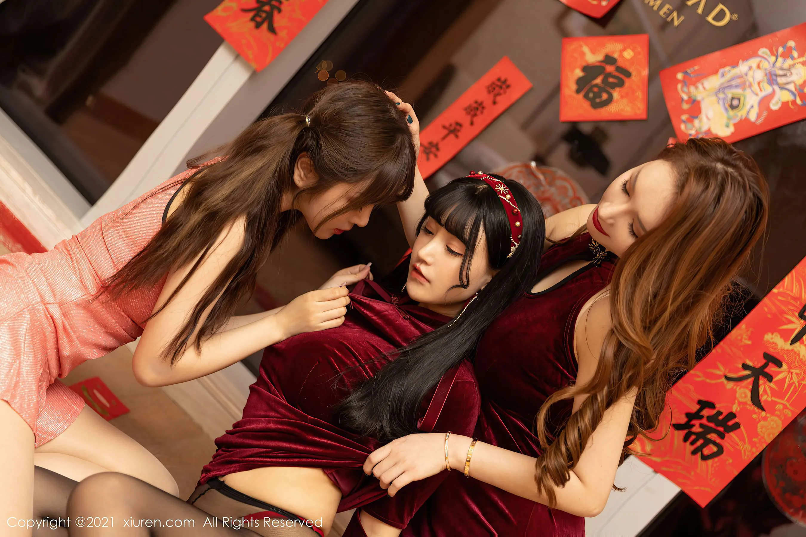 秀人 No.3096 @Egg-尤妮丝&#038;@王雨纯&#038;@朱可儿Flower