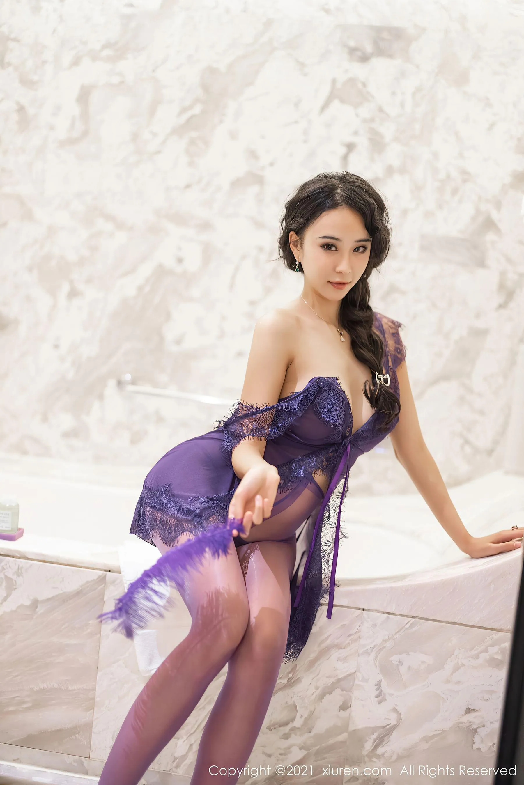 秀人 No.3555 蓝夏Akasha