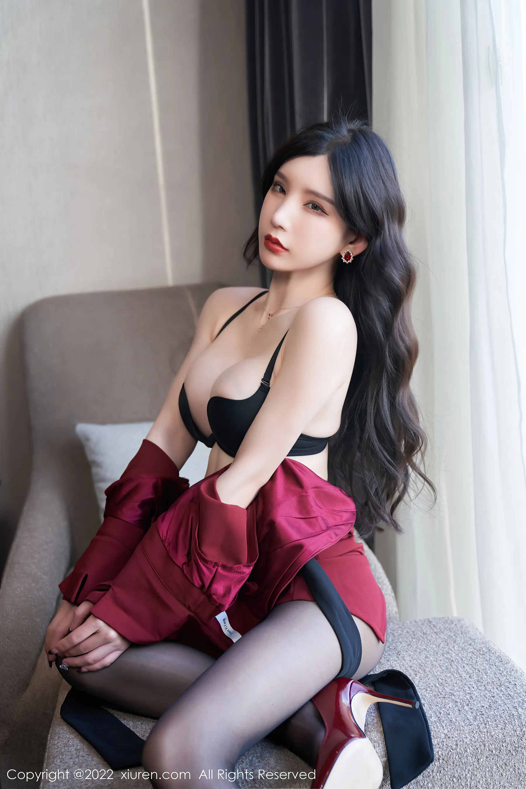 秀人网 No.4877 周于希Sally 美腿黑丝外围约啪