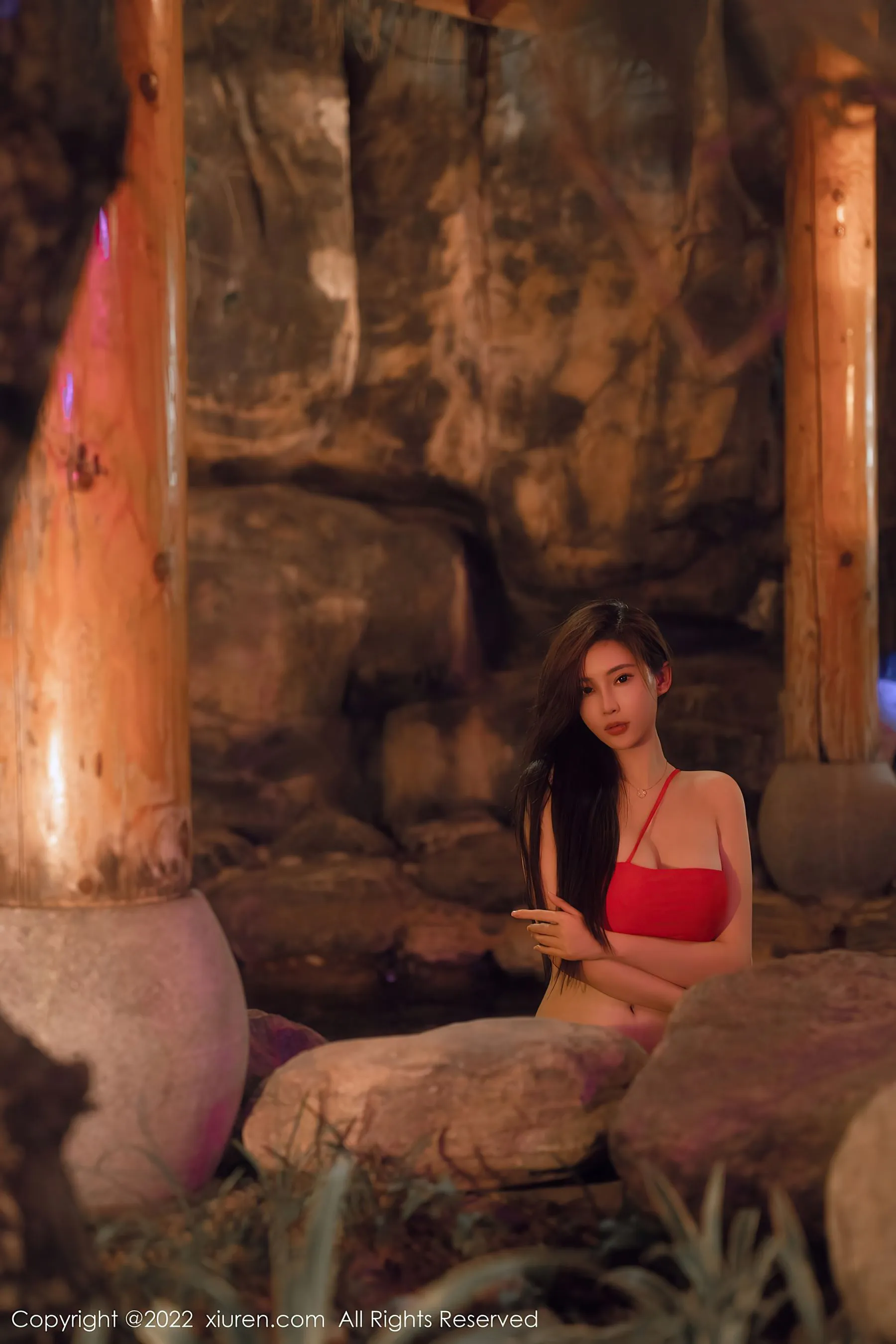 秀人网 No.6014 Carol周妍希 温泉写真