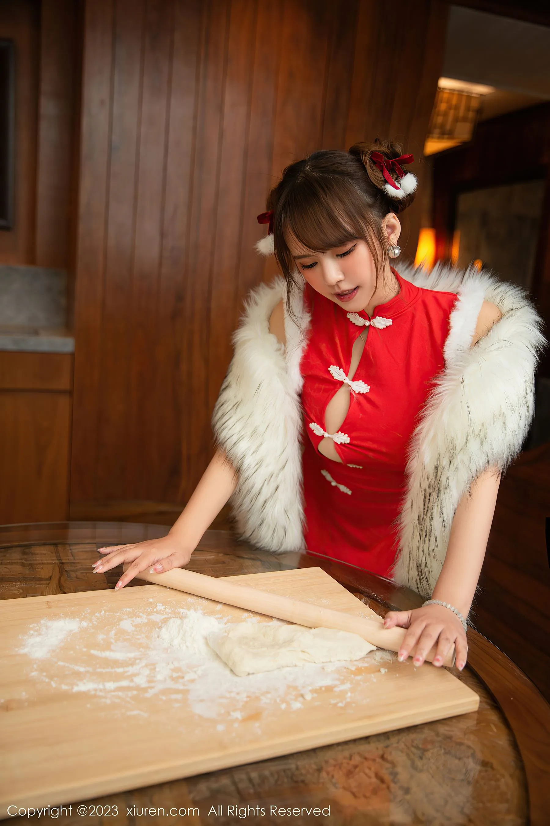 秀人网 No.6242 张思允Nice 喜庆美臀