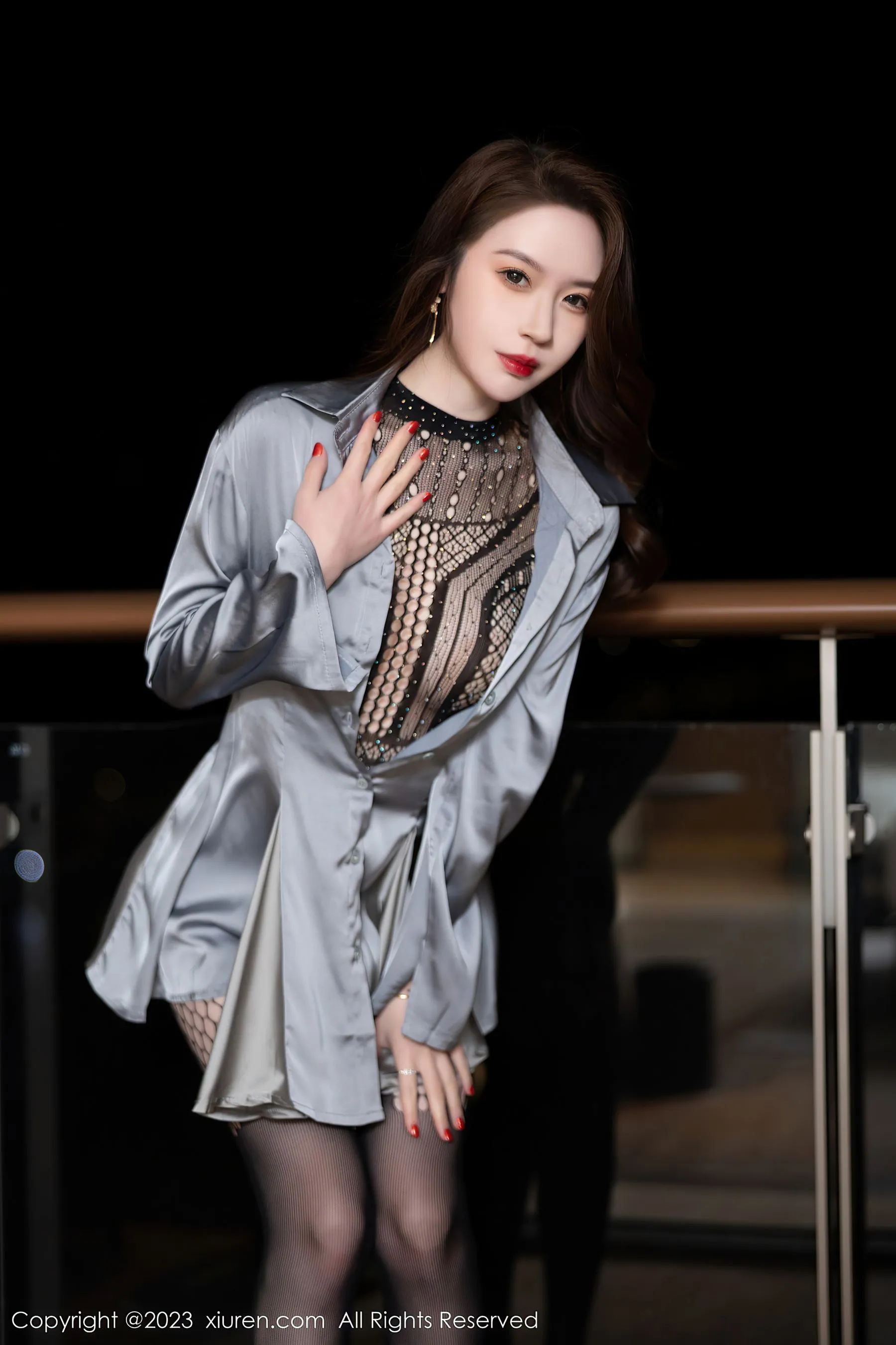 秀人网 No.6271 梦心玥 黑丝美腿