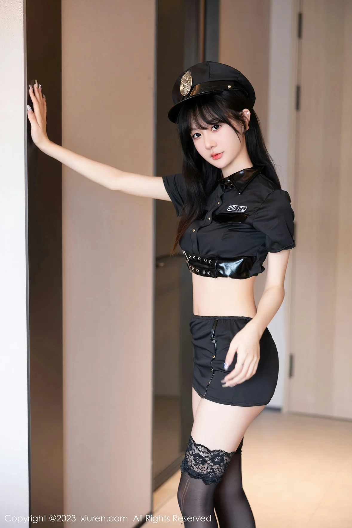 XiuRen 秀人 No.6851 幼幼 黑丝爆乳警花制服 [87P]