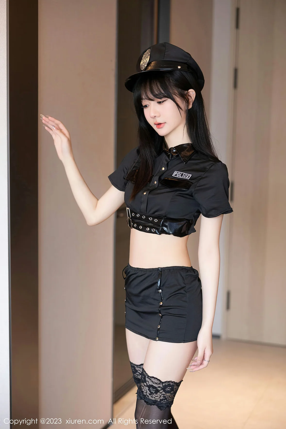 XiuRen 秀人 No.6851 幼幼 黑丝爆乳警花制服 [87P]