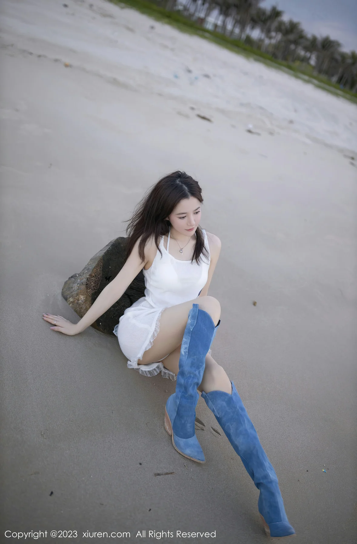 XiuRen 秀人 No.6852 鱼子酱Fish 白色比基尼巴厘岛旅拍1 [81P]