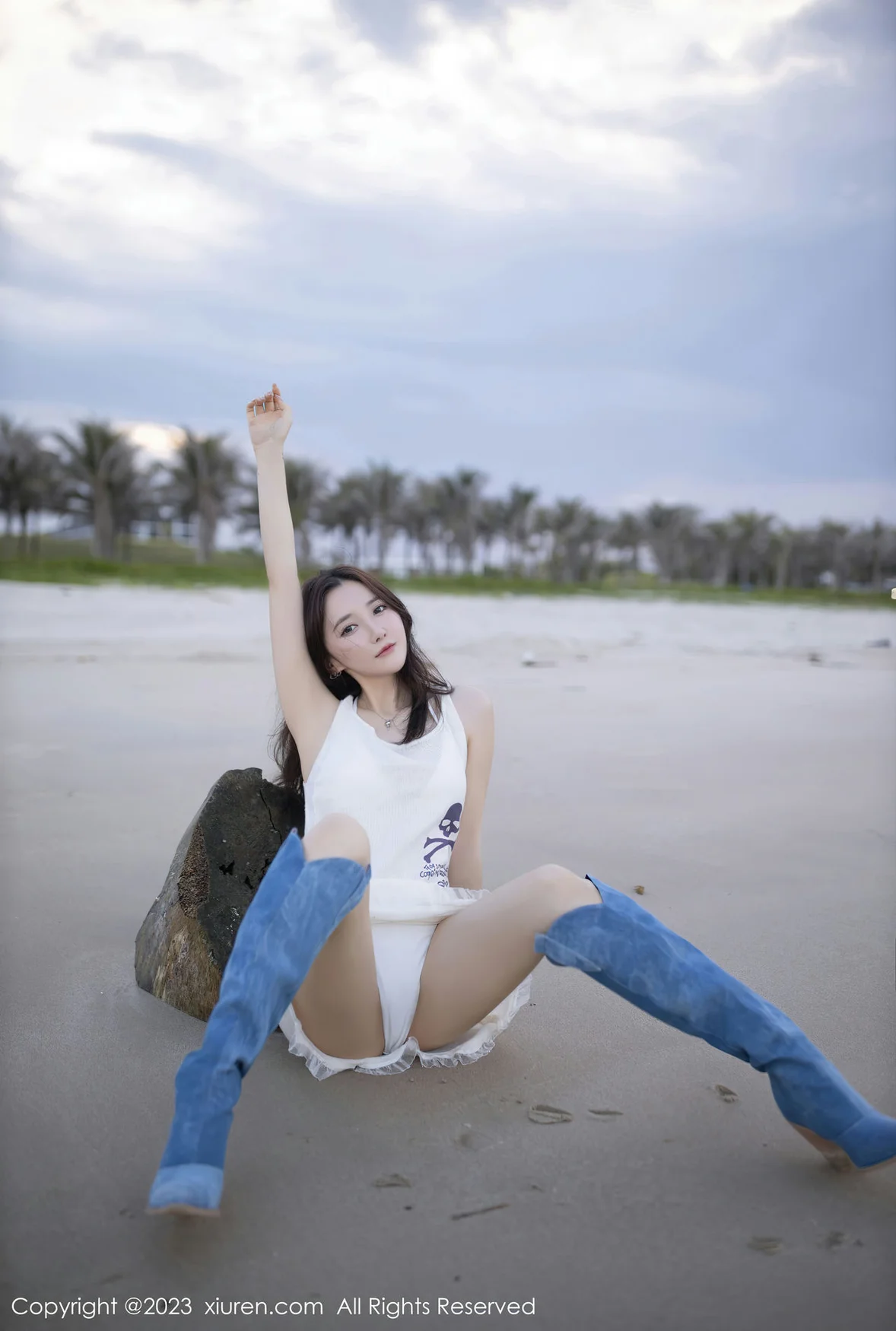 XiuRen 秀人 No.6852 鱼子酱Fish 白色比基尼巴厘岛旅拍1 [81P]