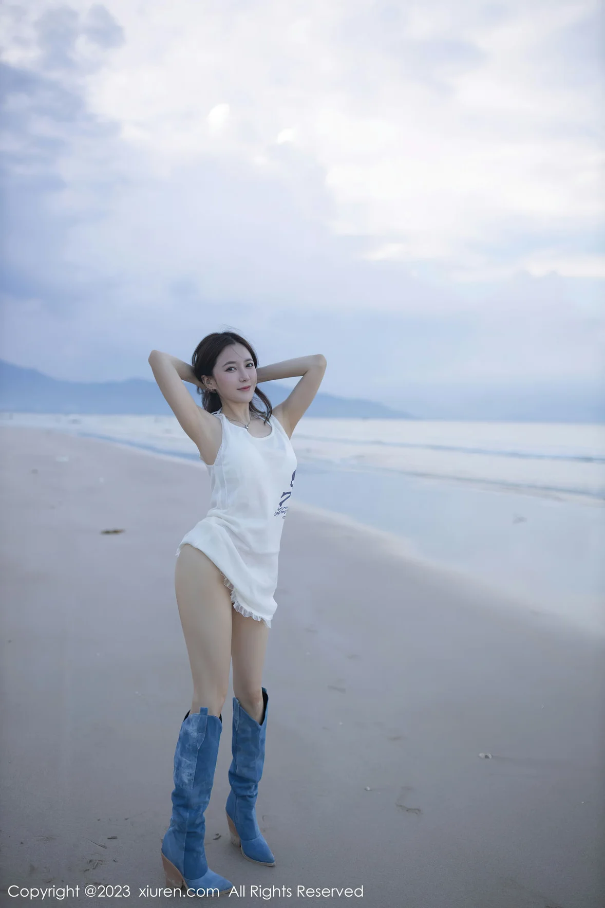 XiuRen 秀人 No.6852 鱼子酱Fish 白色比基尼巴厘岛旅拍1 [81P]