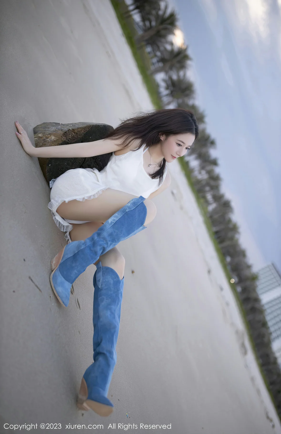 XiuRen 秀人 No.6852 鱼子酱Fish 白色比基尼巴厘岛旅拍1 [81P]