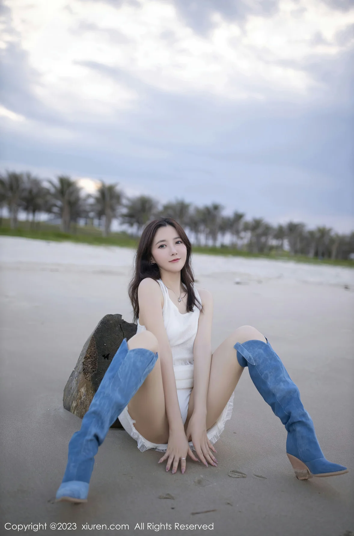 XiuRen 秀人 No.6852 鱼子酱Fish 白色比基尼巴厘岛旅拍1 [81P]