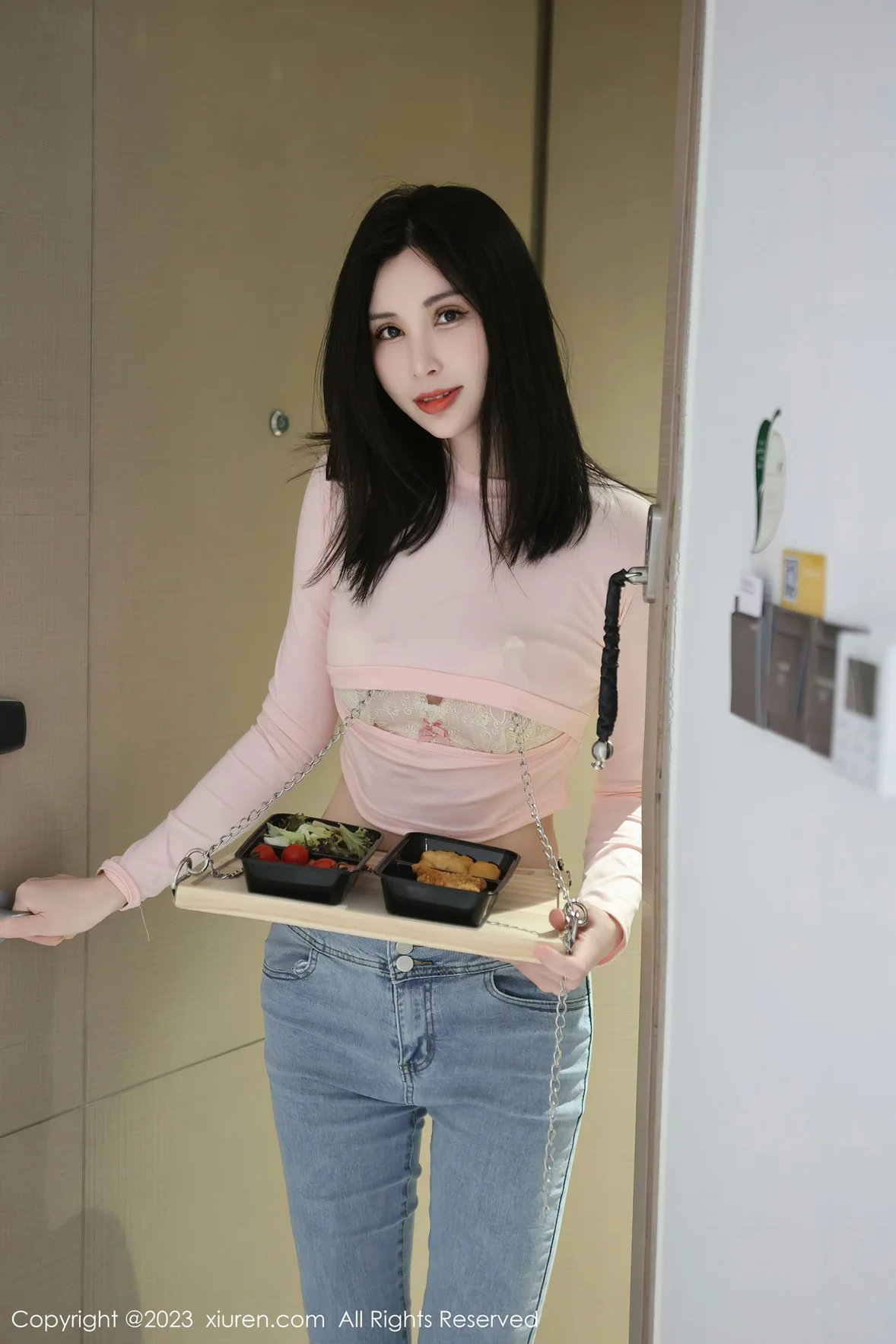 XiuRen 秀人 No.6992 曼柔 粉色蕾丝内衣性感写真 [83P]