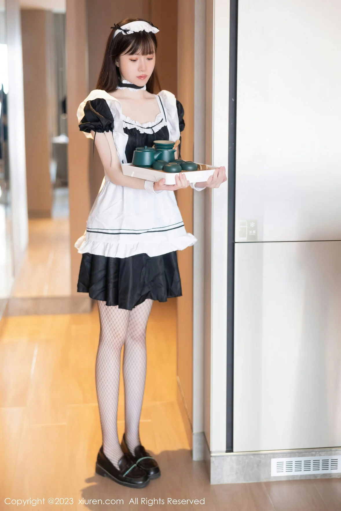 XiuRen 秀人 No.7034 林悠悠 黑色女仆性感写真 [85P]