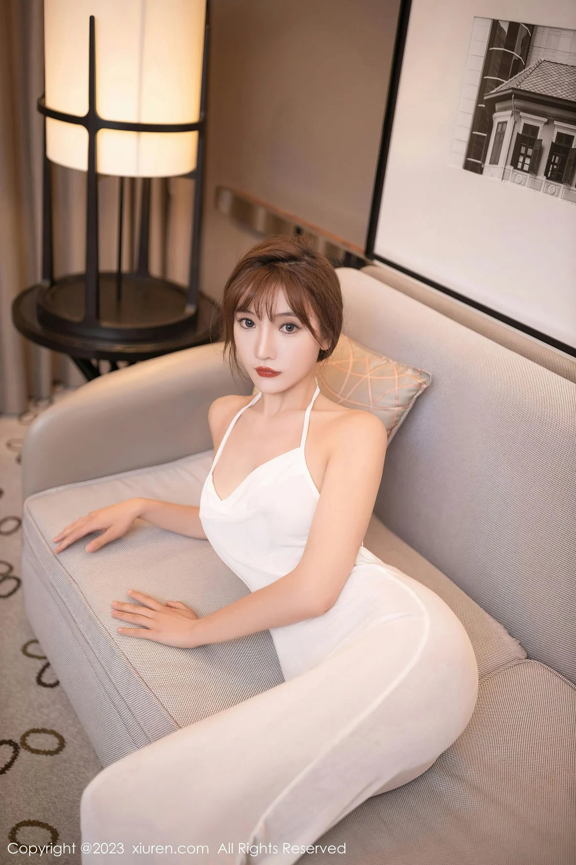 XiuRen 秀人 No.7113 陆萱萱 吊带长裙性感写真 [81P]