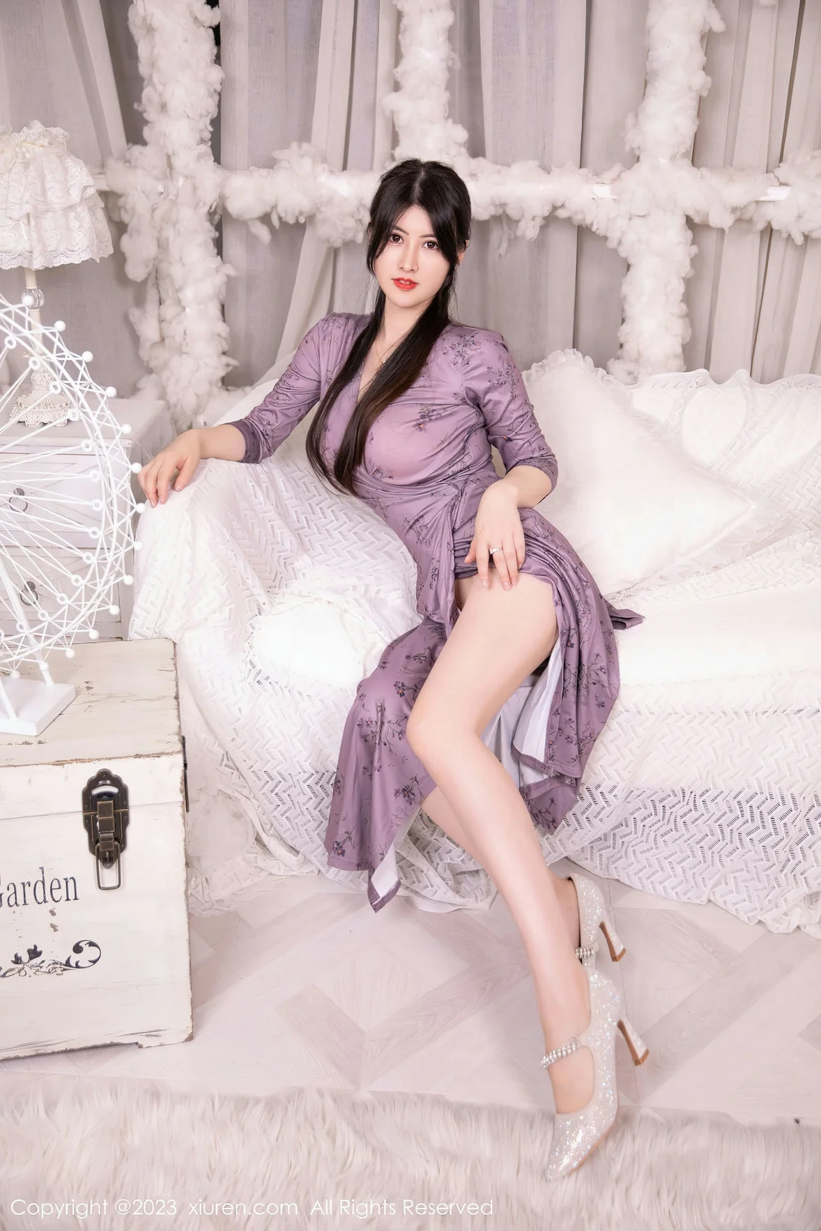 XiuRen 秀人 No.7126 诗诗kiki 紫色连夜长裙性感写真 [88P]