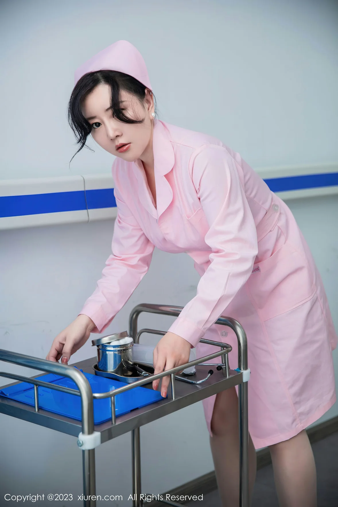 XiuRen 秀人 No.7199 王婉悠Queen 粉色情趣护士性感写真 [82P]