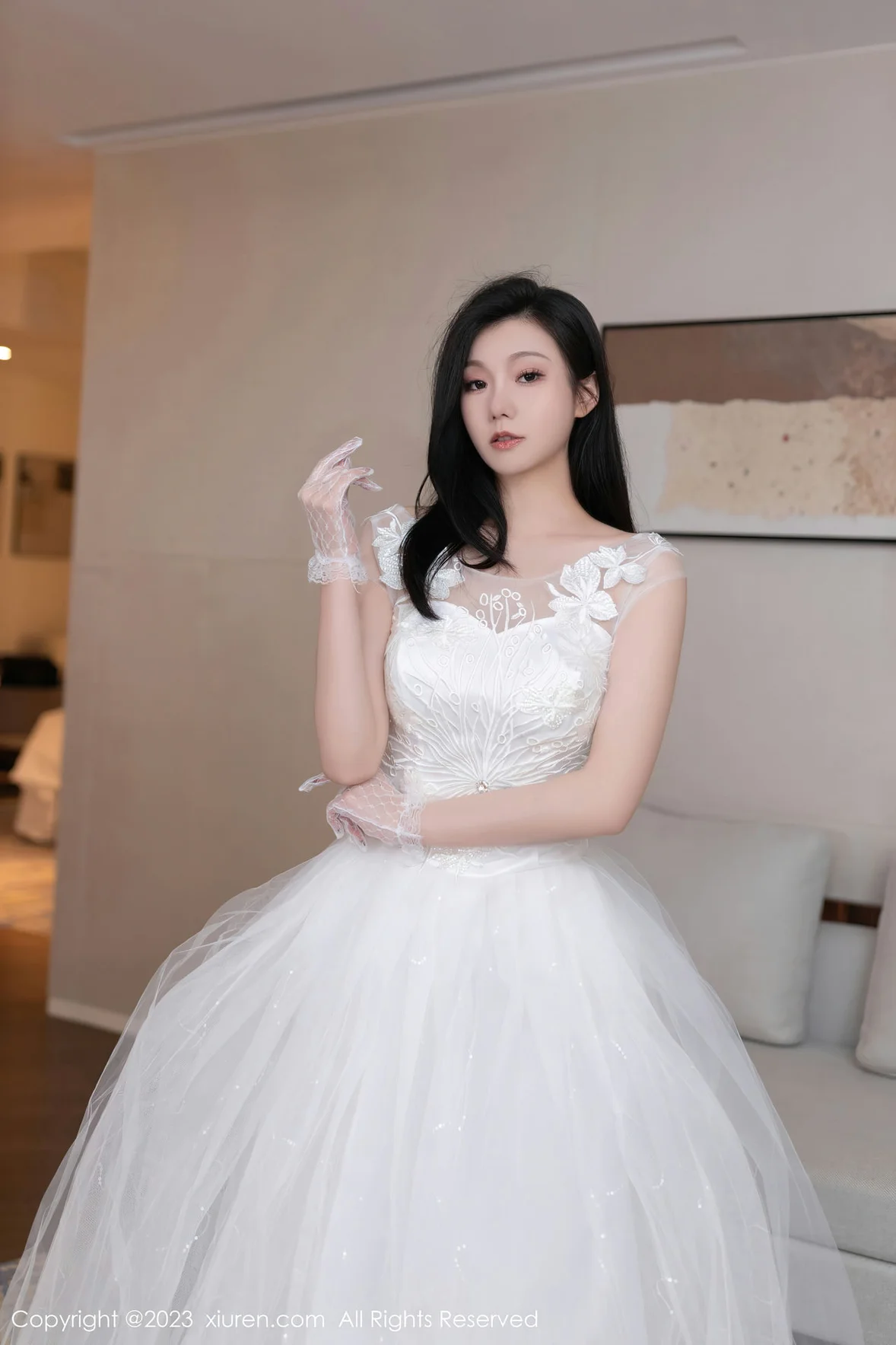 XiuRen 秀人 No.7201 安然anran 白色婚纱性感写真 [80P]