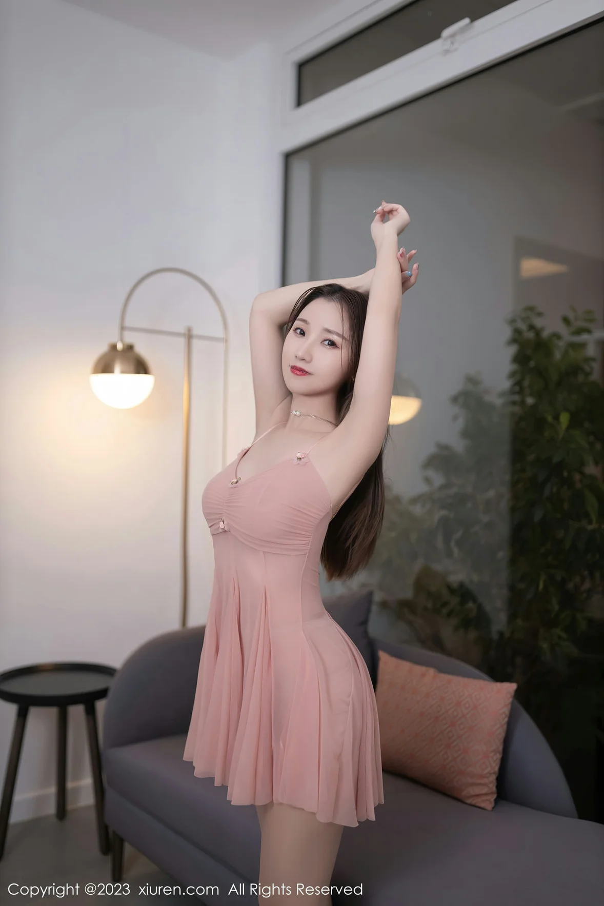 XiuRen 秀人 No.7206 杏子Yada 粉色睡裙性感写真 [79P]