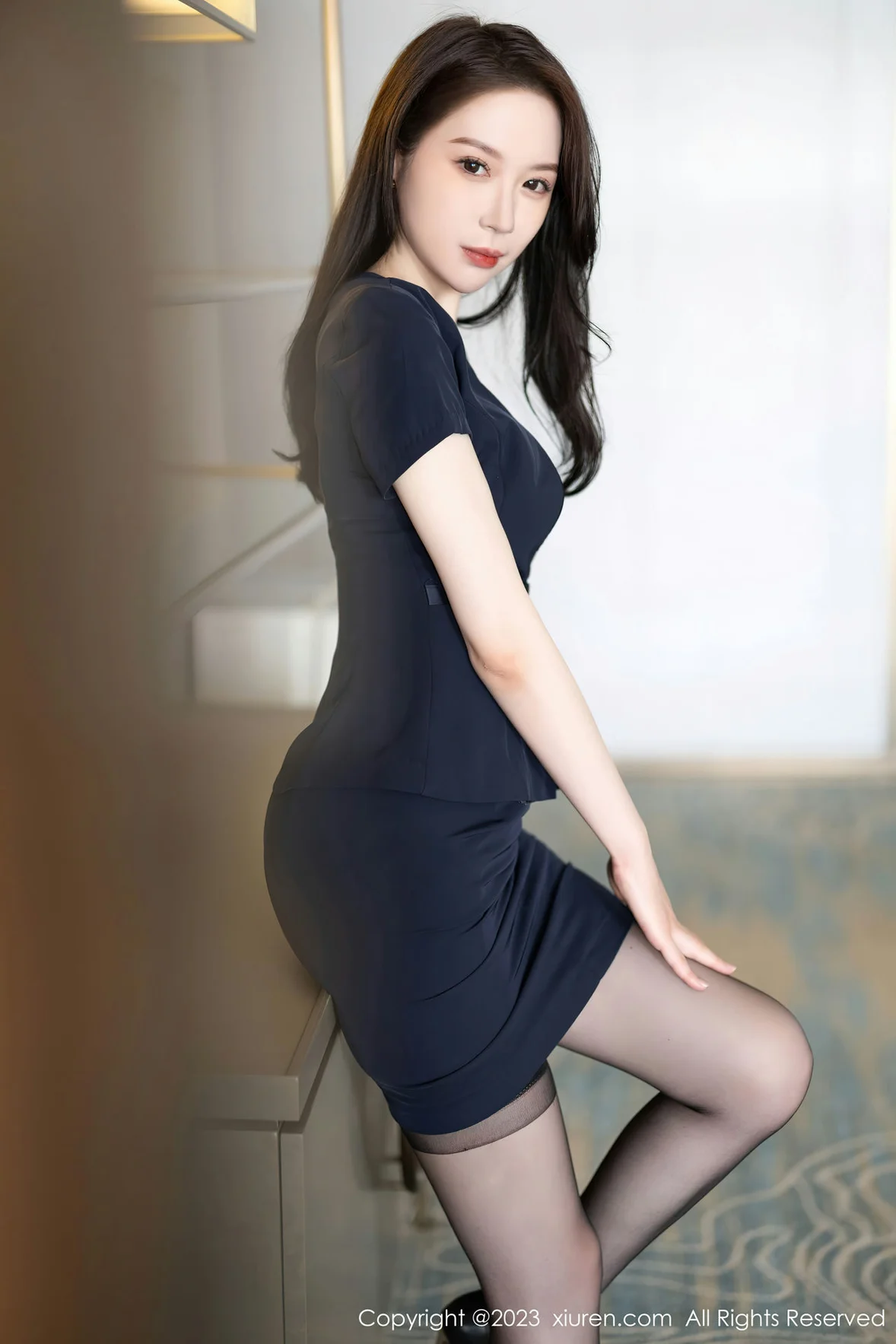 XiuRen 秀人 No.7212 梦心玥 蓝色制服性感写真 [84P]