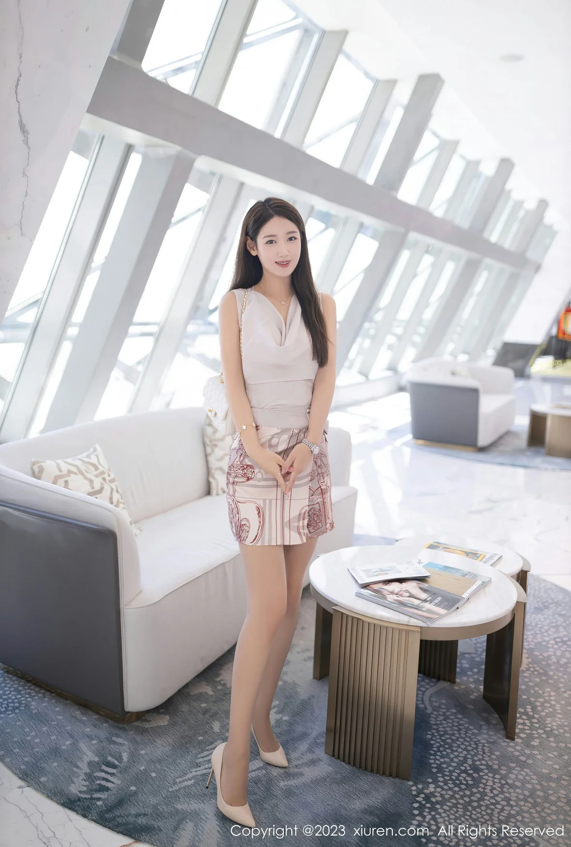 XiuRen 秀人 No.7264 唐安琪 粉色蕾丝内衣珠三角旅拍 [79P]