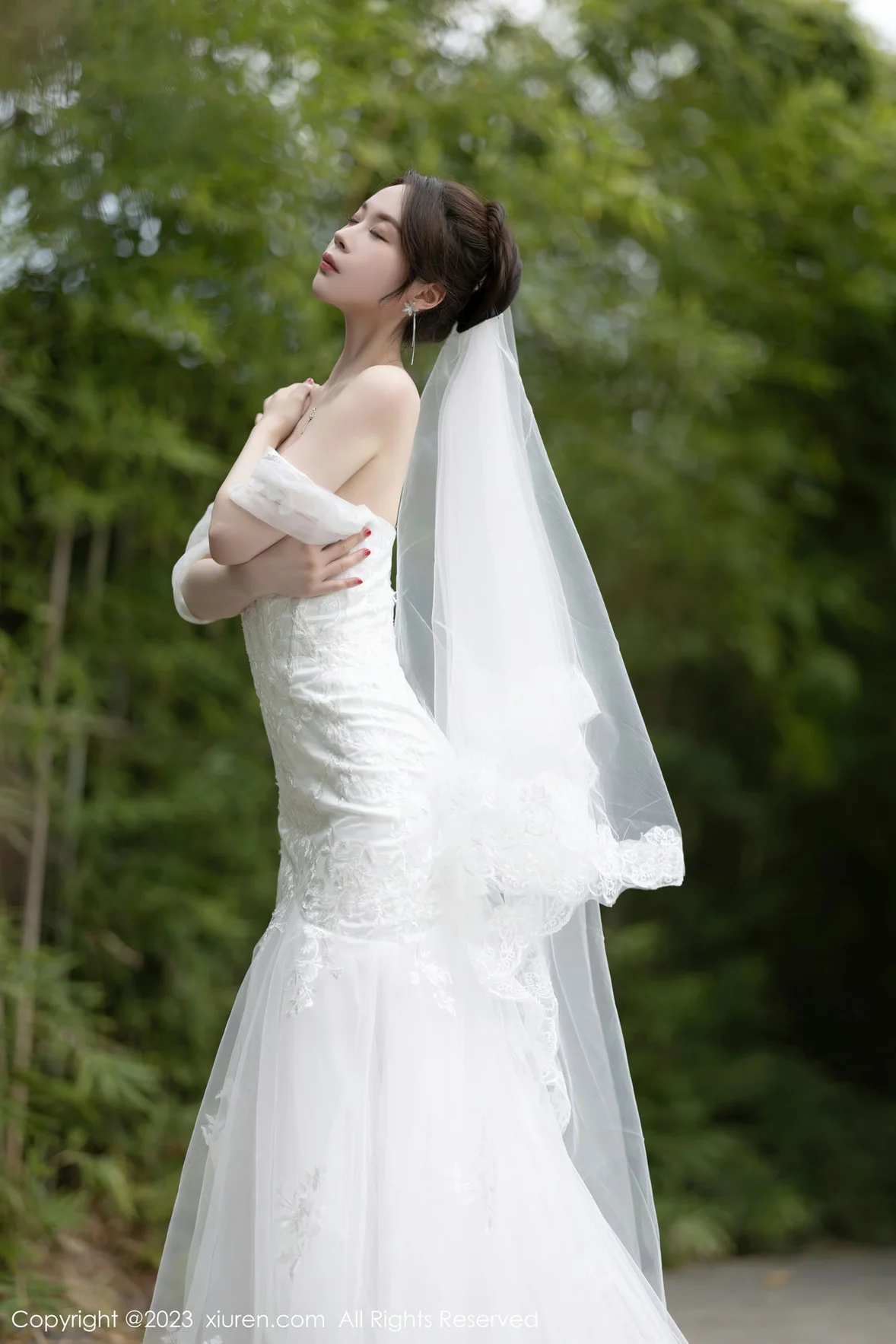 XiuRen 秀人 No.7310 梦心玥 白色婚纱服饰安吉旅拍 [84P]
