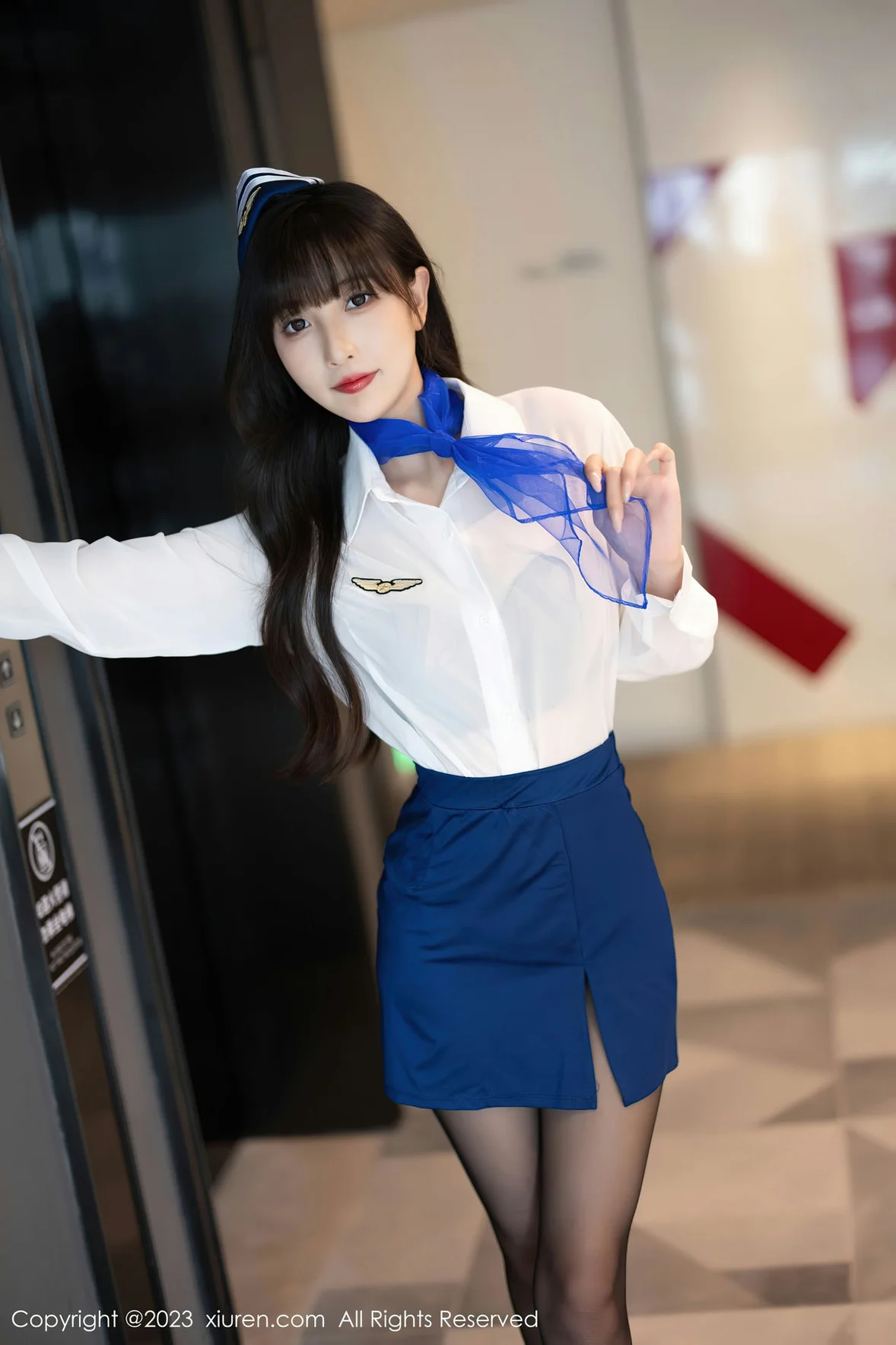 秀人网 No.7347 林星阑 空姐制服安吉旅拍 [84P]