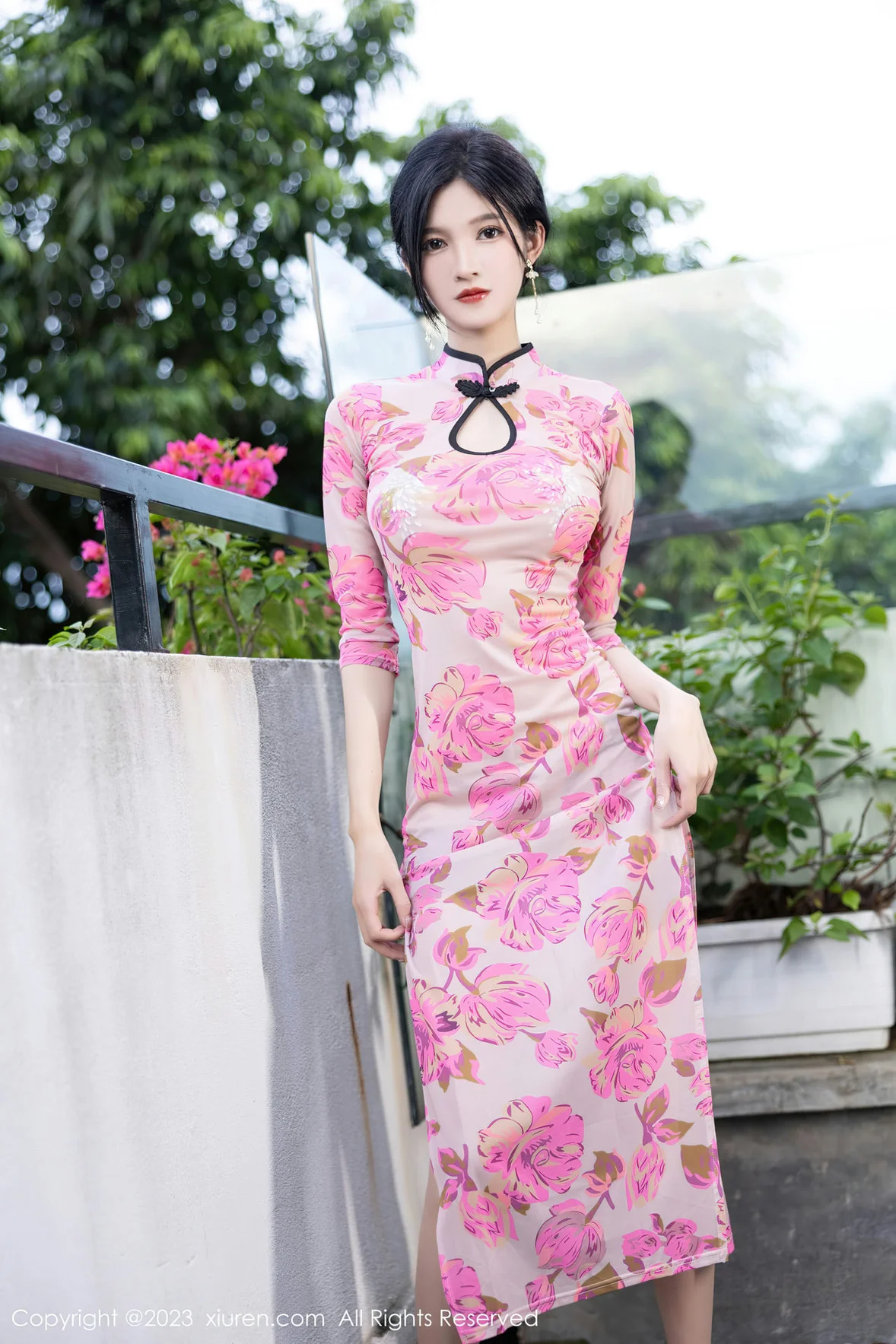 秀人网 No.7388 程程程- 粉色旗袍安吉旅拍 [83P]