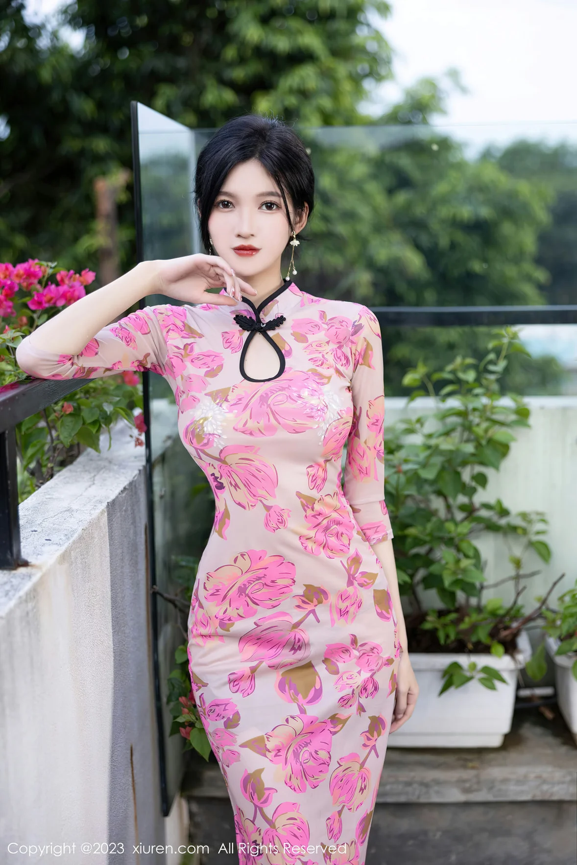 秀人网 No.7388 程程程- 粉色旗袍安吉旅拍 [83P]