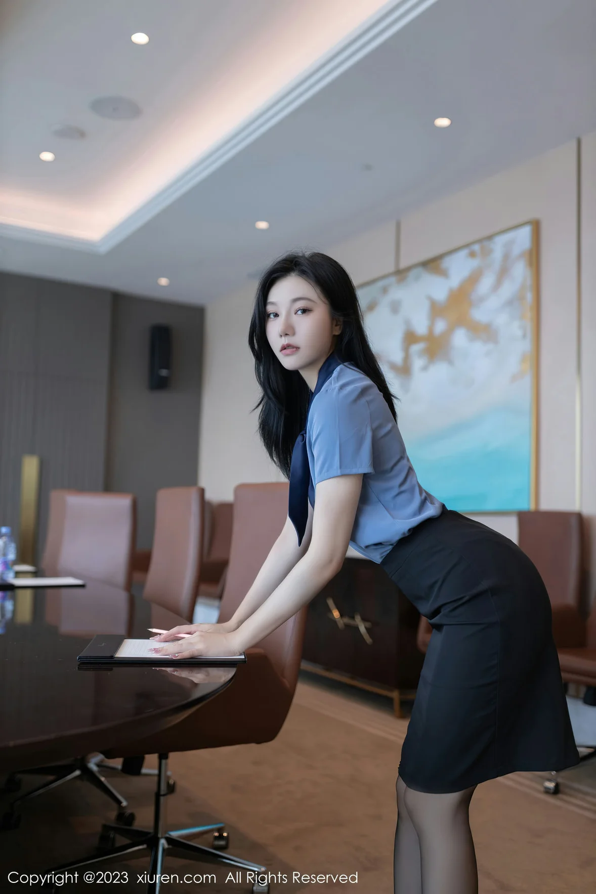 秀人网 No.7409 安然anran OL职员性感写真 [80P]