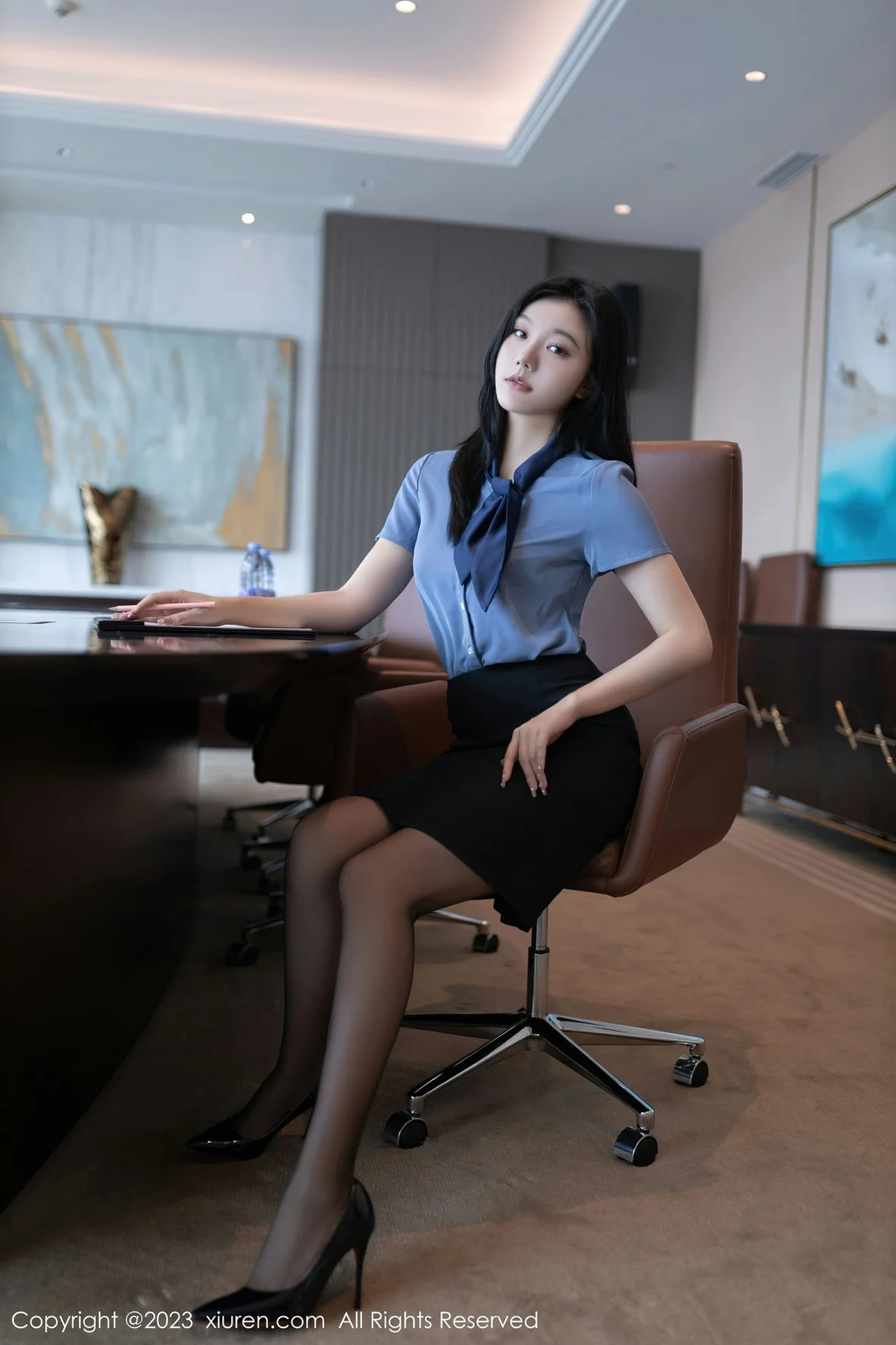 秀人网 No.7409 安然anran OL职员性感写真 [80P]