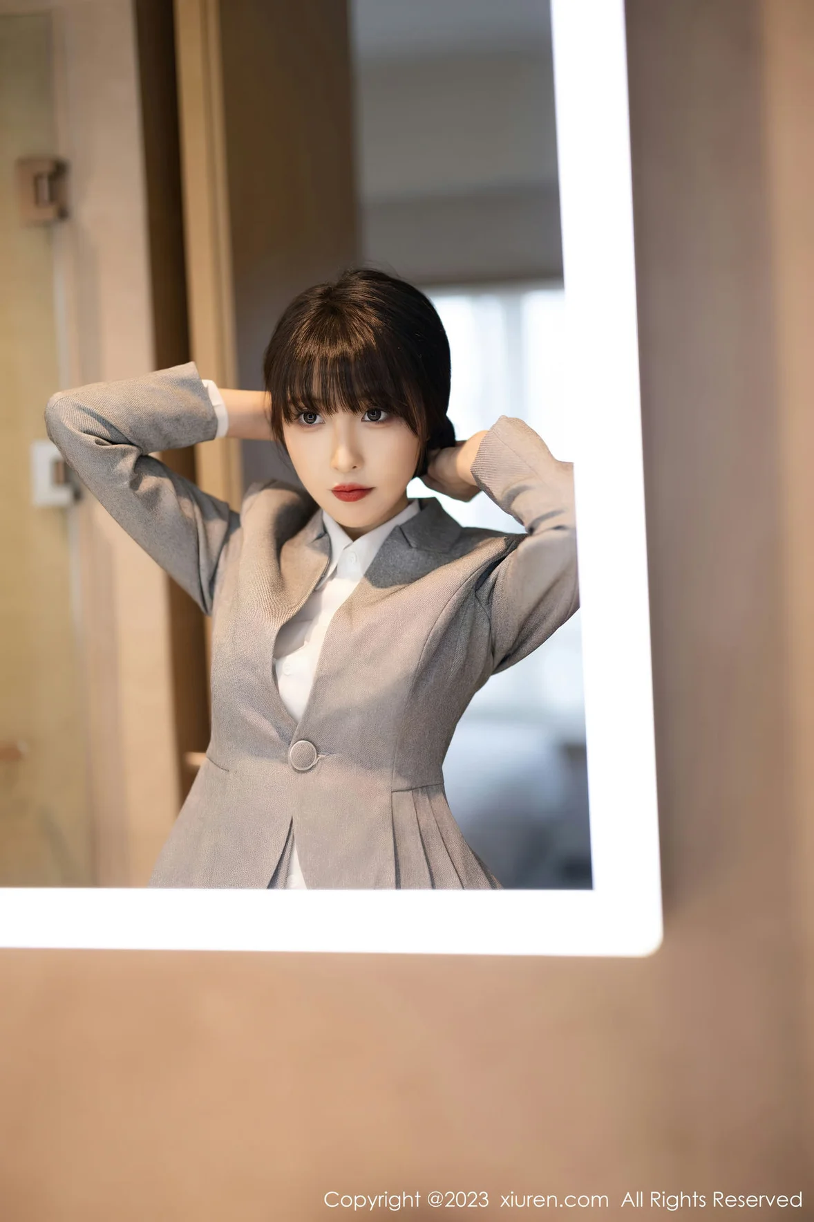 秀人网 No.7422 林星阑 OL职场安吉旅拍 [86P]