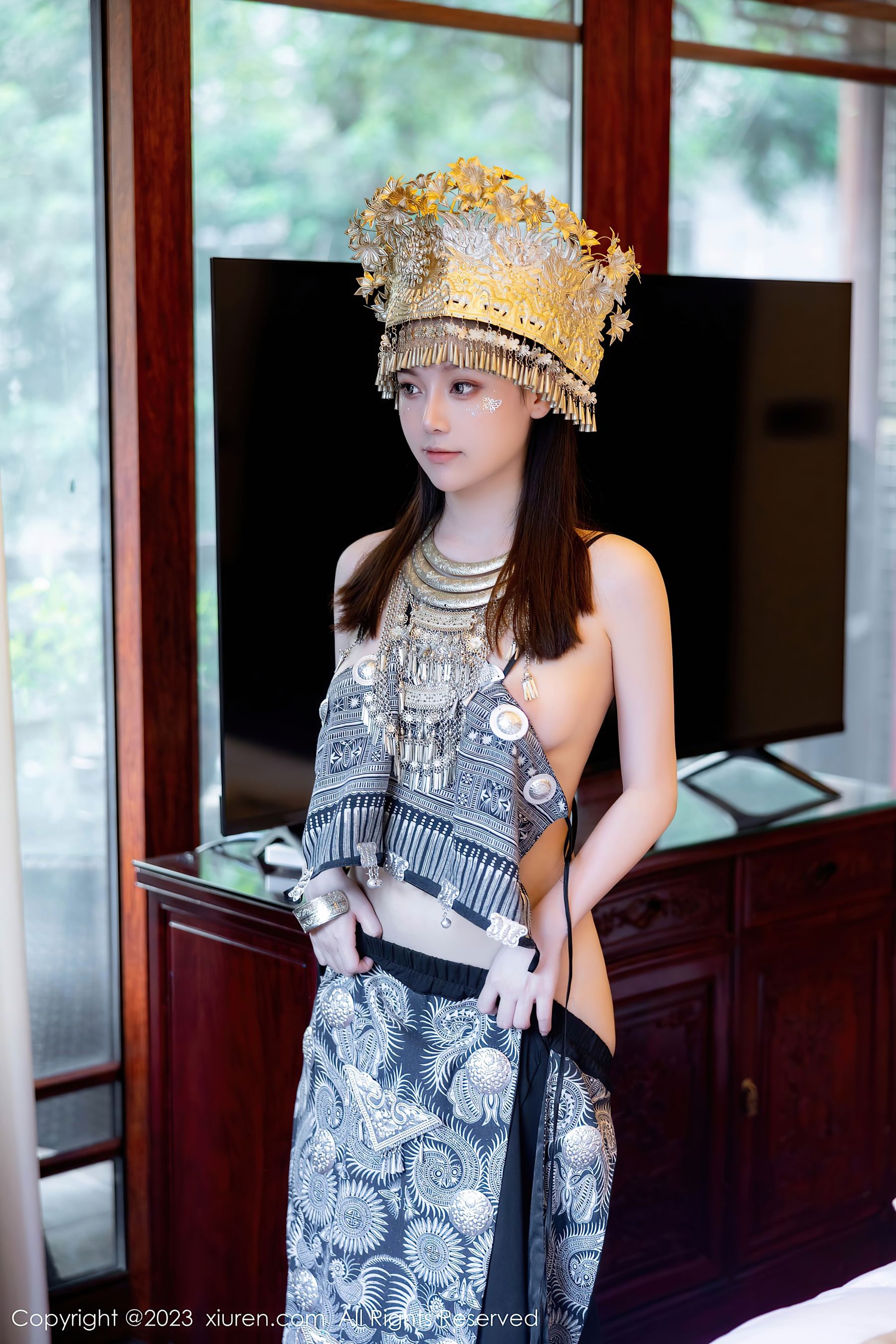 XiuRen 秀人 No.7448 豆瓣酱 苗族服饰