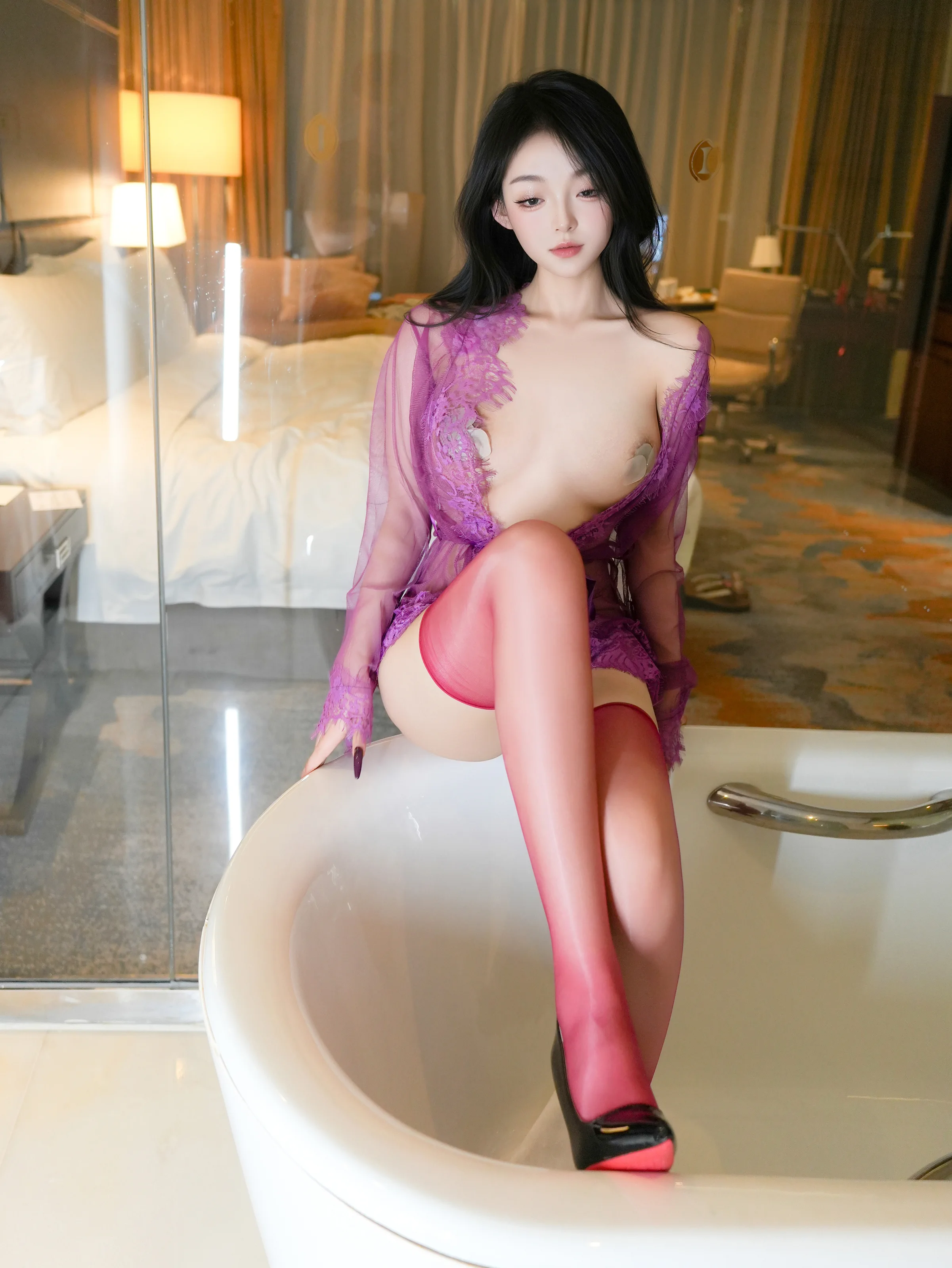 XiuRen 内购版 No.9989 白琮瑗 紫色情迷 [80P]