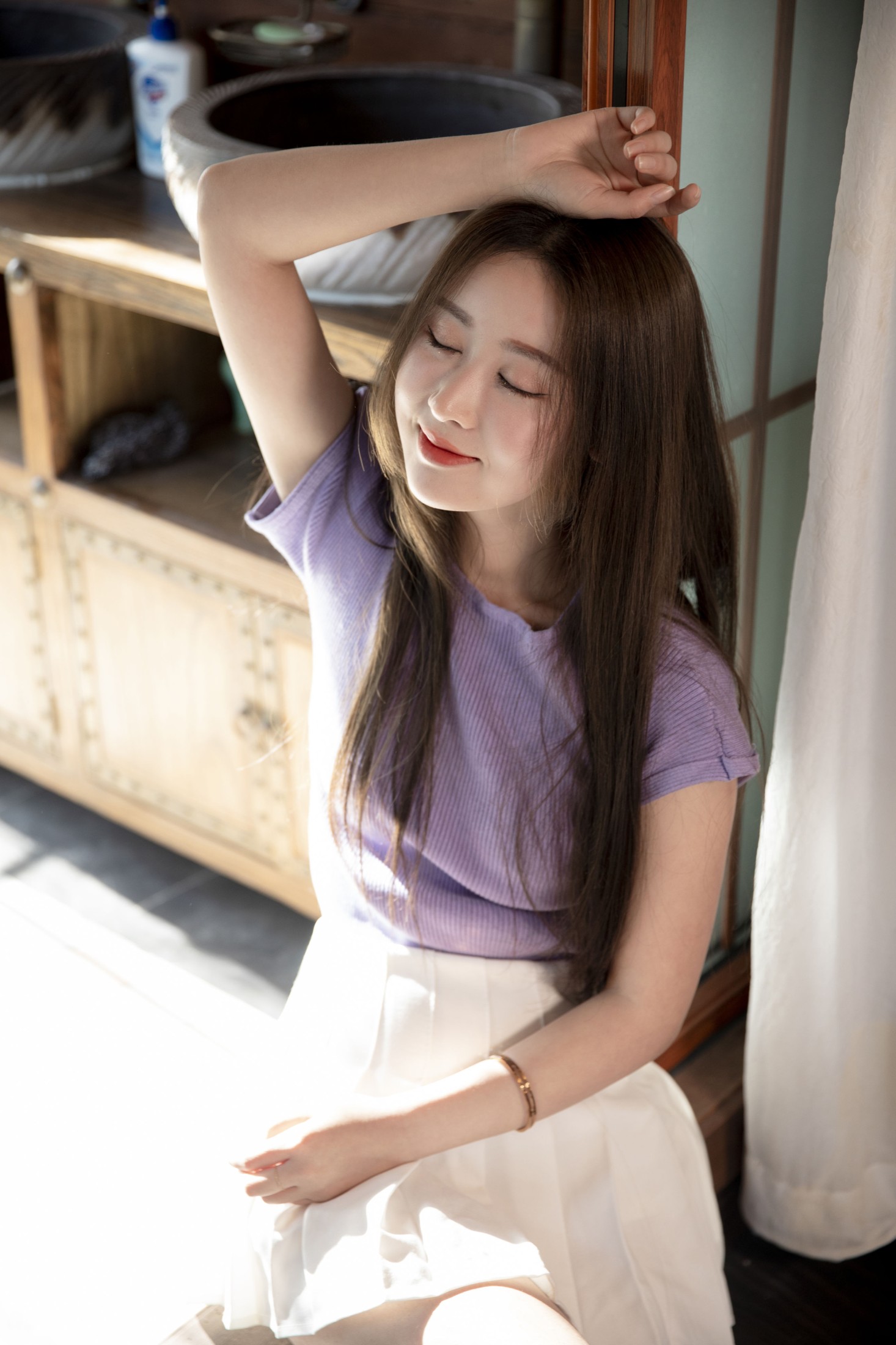 文倩 – 《窗前的美好时光》[35P]