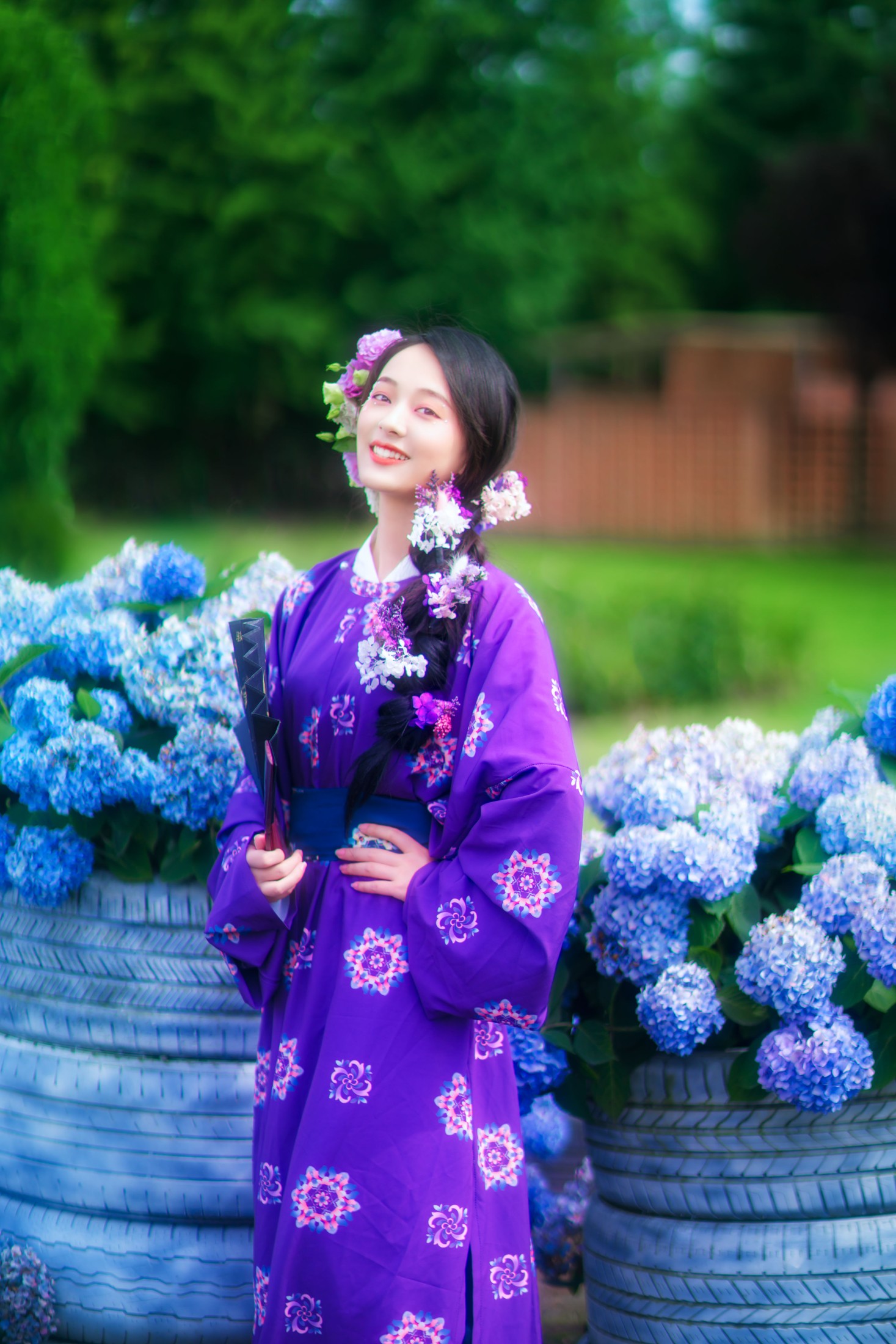 欢欢 – 《紫色初夏》[35P]