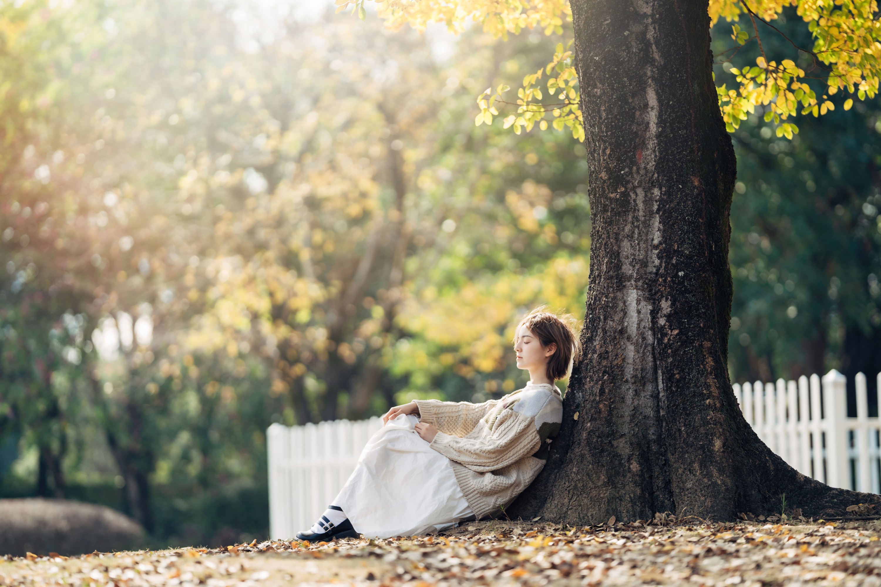 冯玉憬 – 《暖冬银杏，18岁的素颜女孩》[35P]