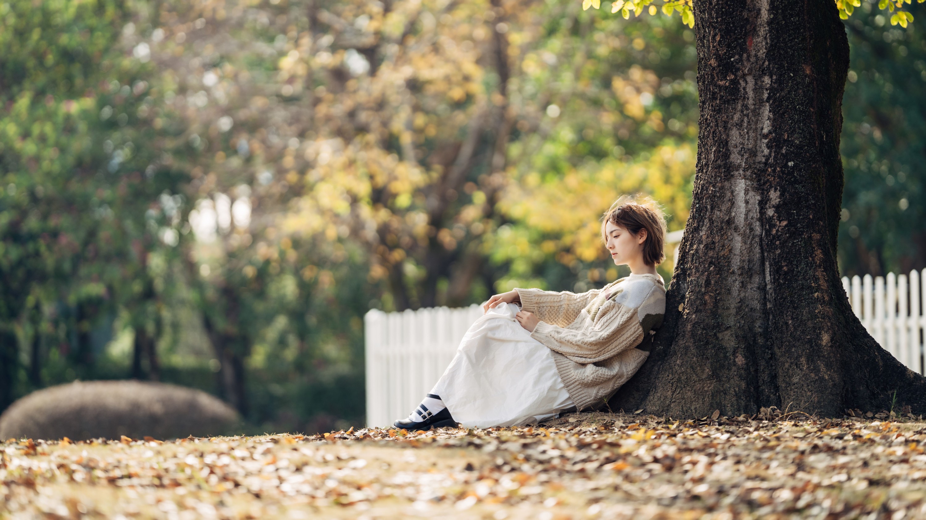 冯玉憬 – 《暖冬银杏，18岁的素颜女孩》[35P]