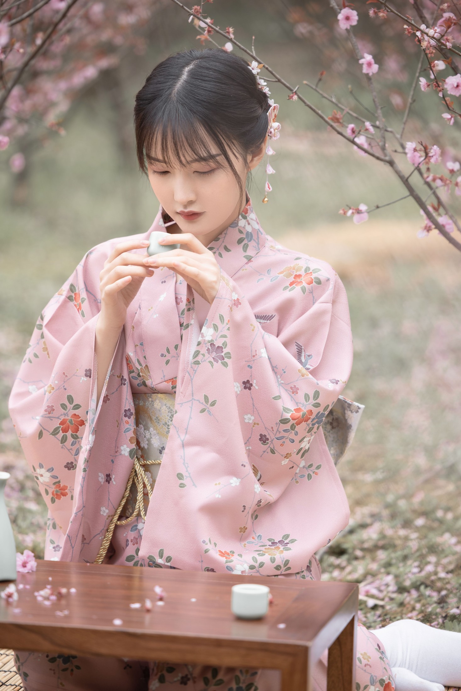 一一 – 《桃花和服》[29P] 插图3