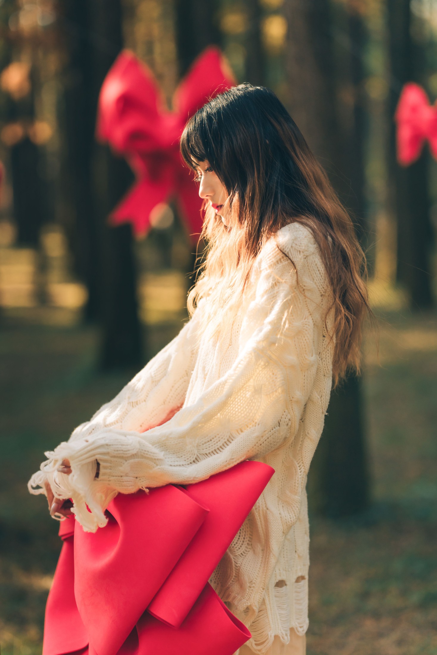 兔子Zzz不吃胡萝卜 – 《红色蝴蝶结》[23P]