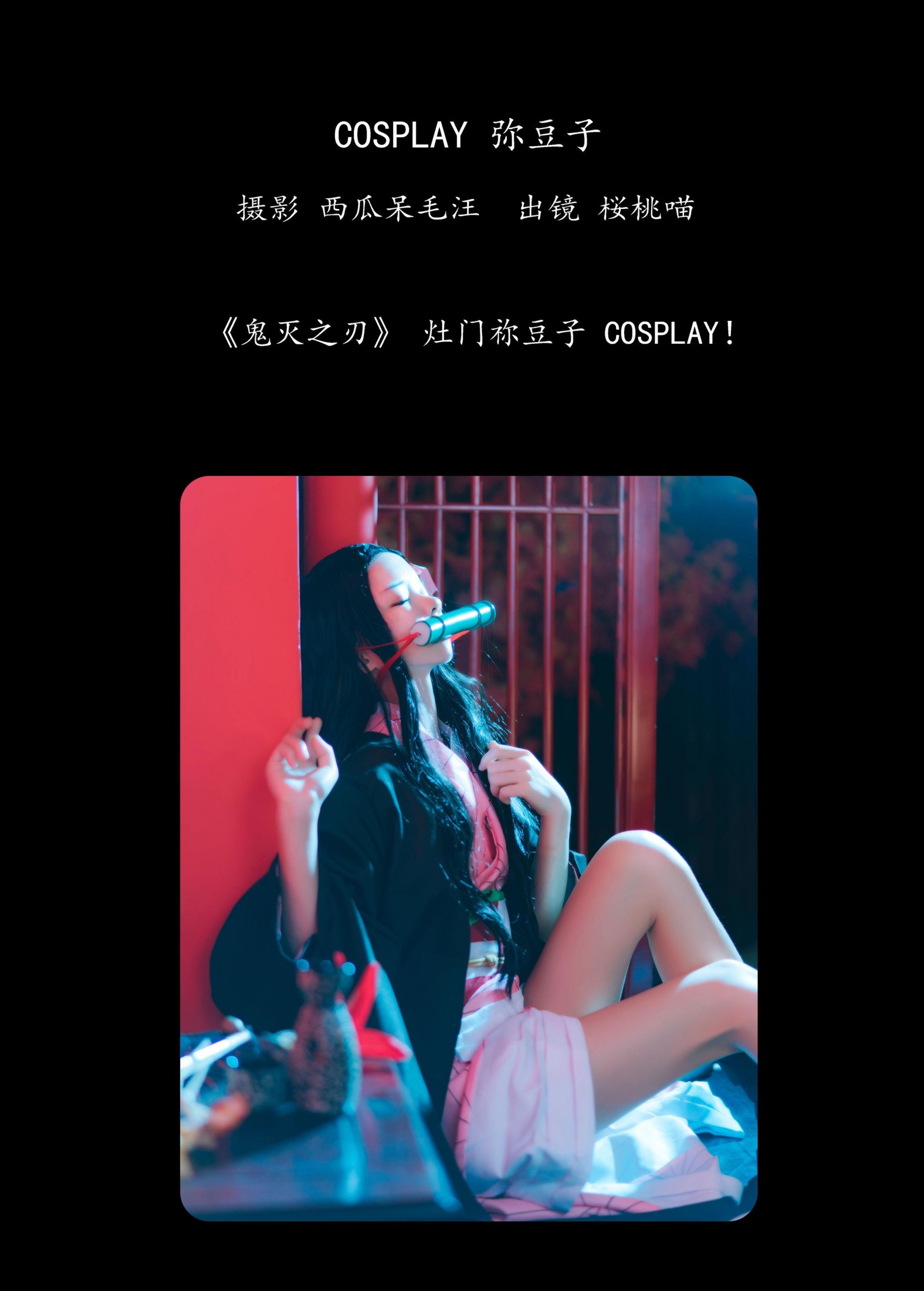 桜桃喵 – 《COSPLAY 弥豆子》[23P]