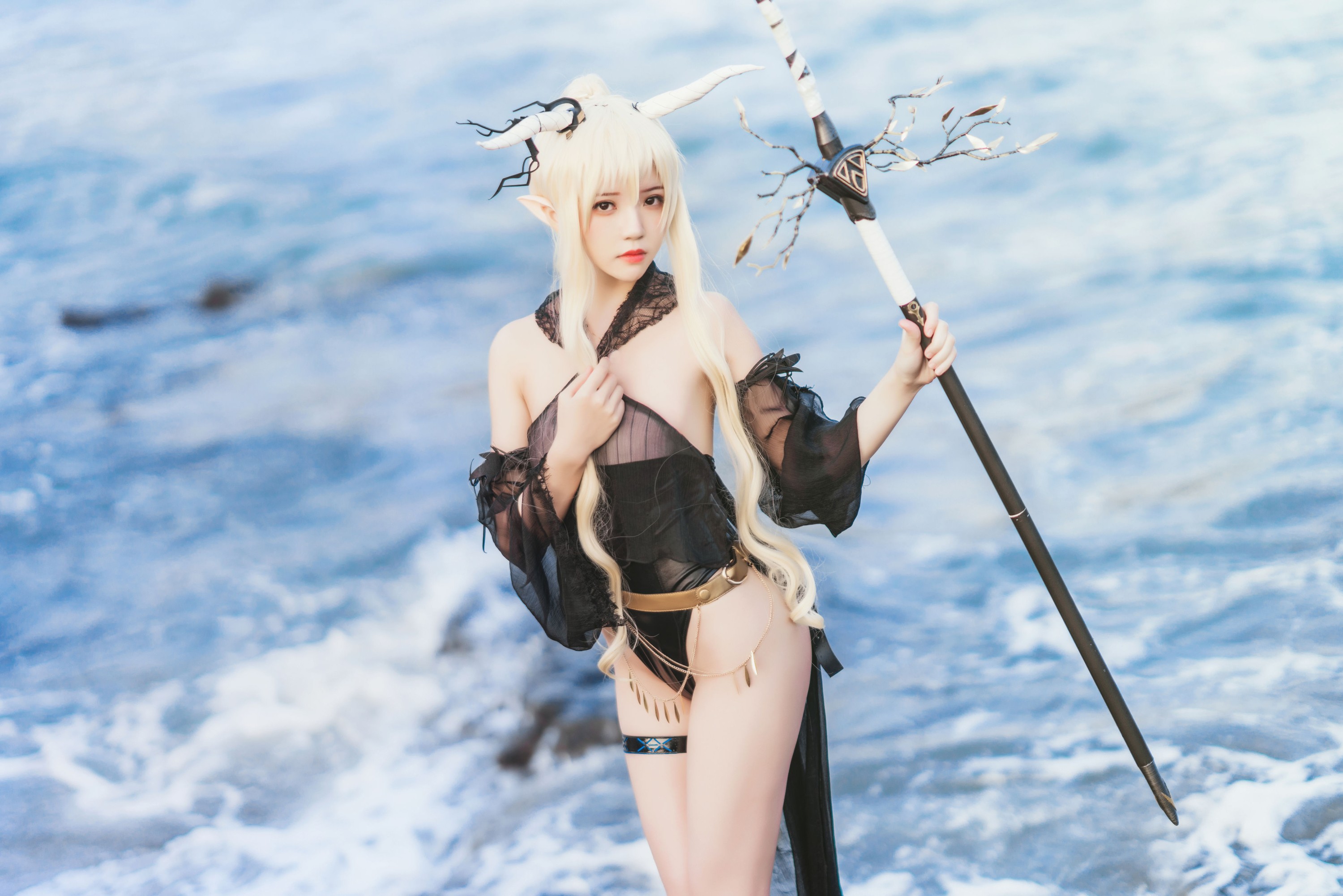 桜桃喵 – 《cosplay 明日方舟 闪灵》[30P]